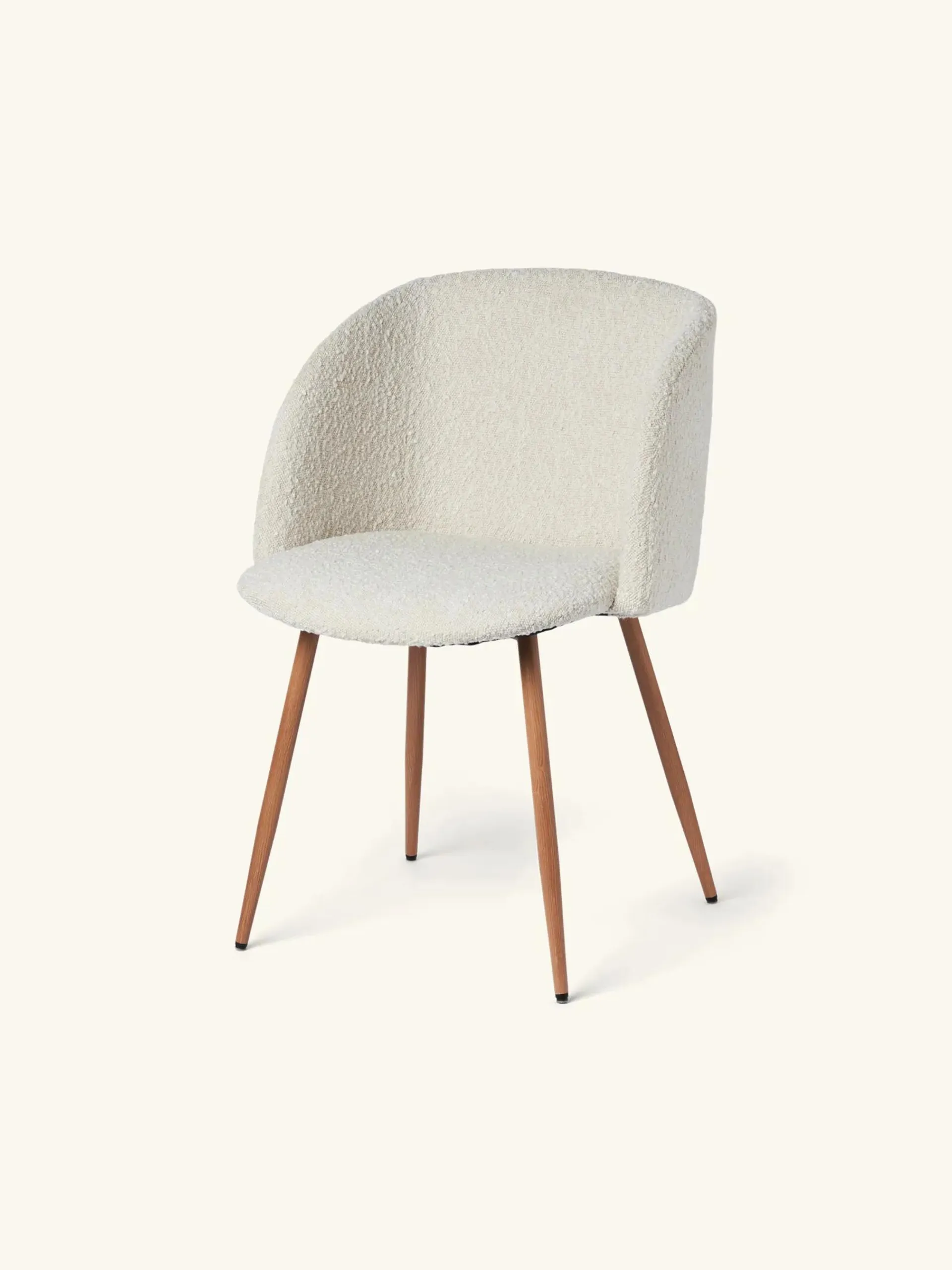 Fauteuil en tissu bouclé