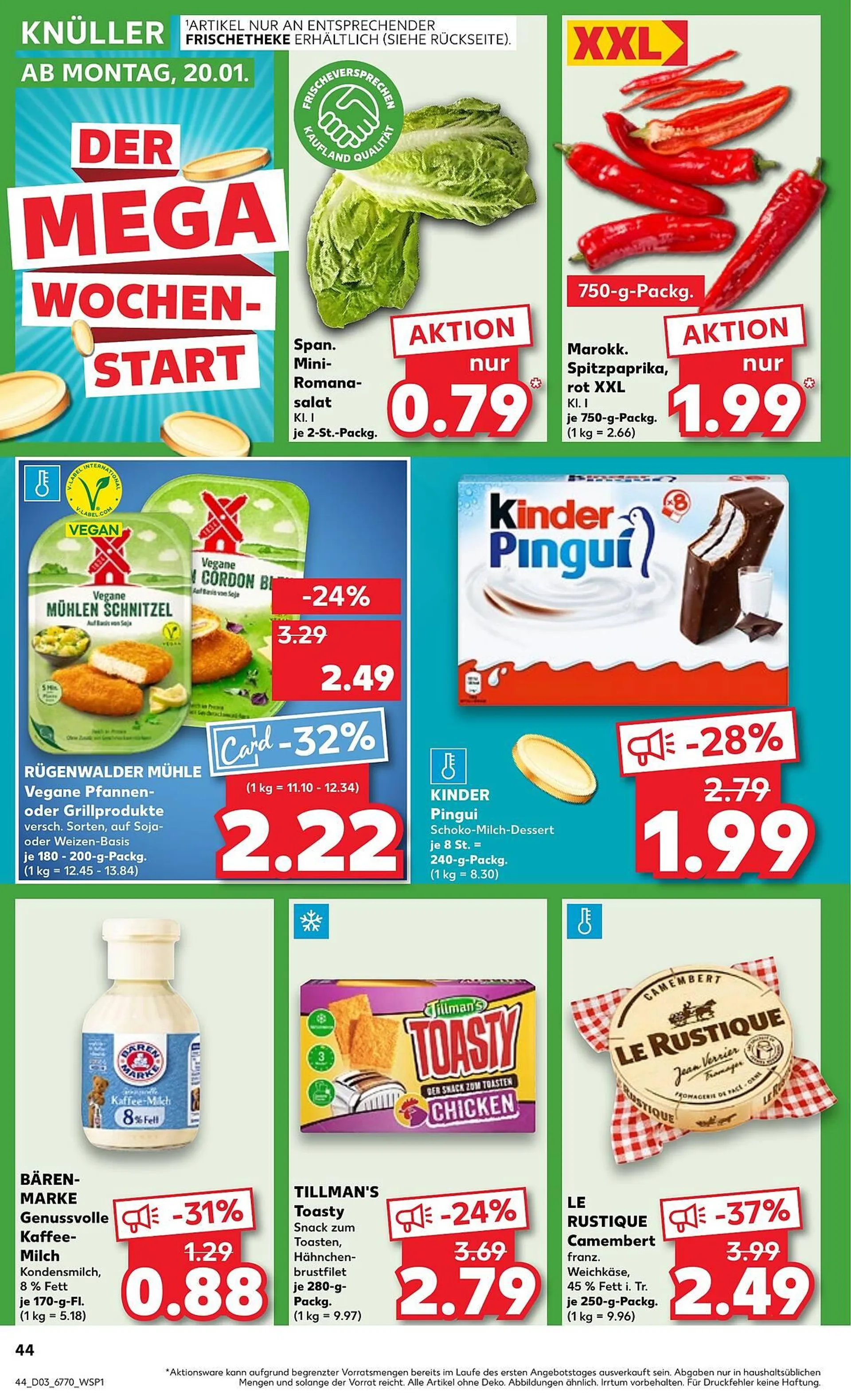 Kaufland Prospekt von 16. Januar bis 22. Januar 2025 - Prospekt seite 44