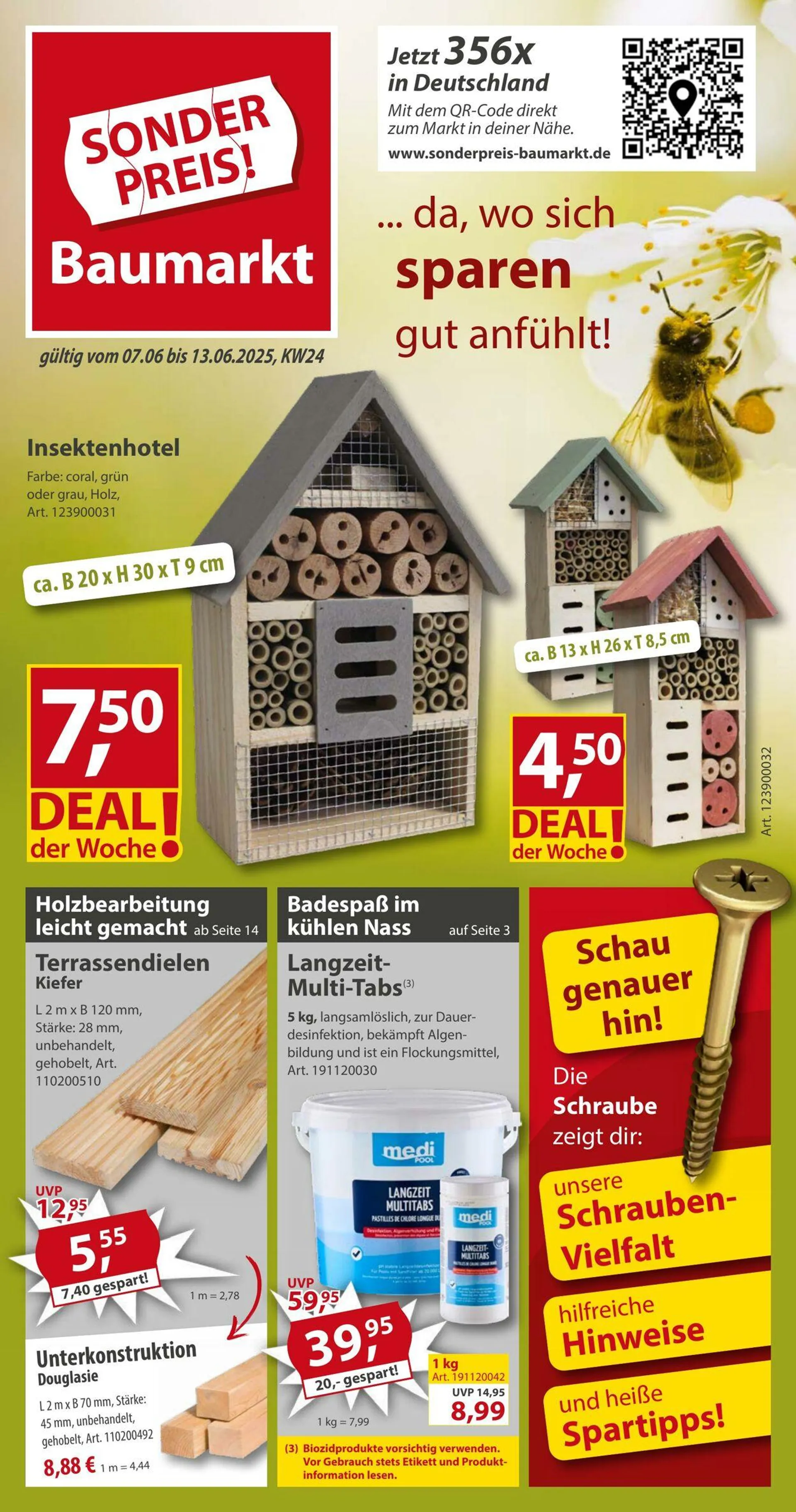 Sonderpreis Baumarkt Aktueller Prospekt von 31. Mai bis 14. Juni 2025 - Prospekt seite 1