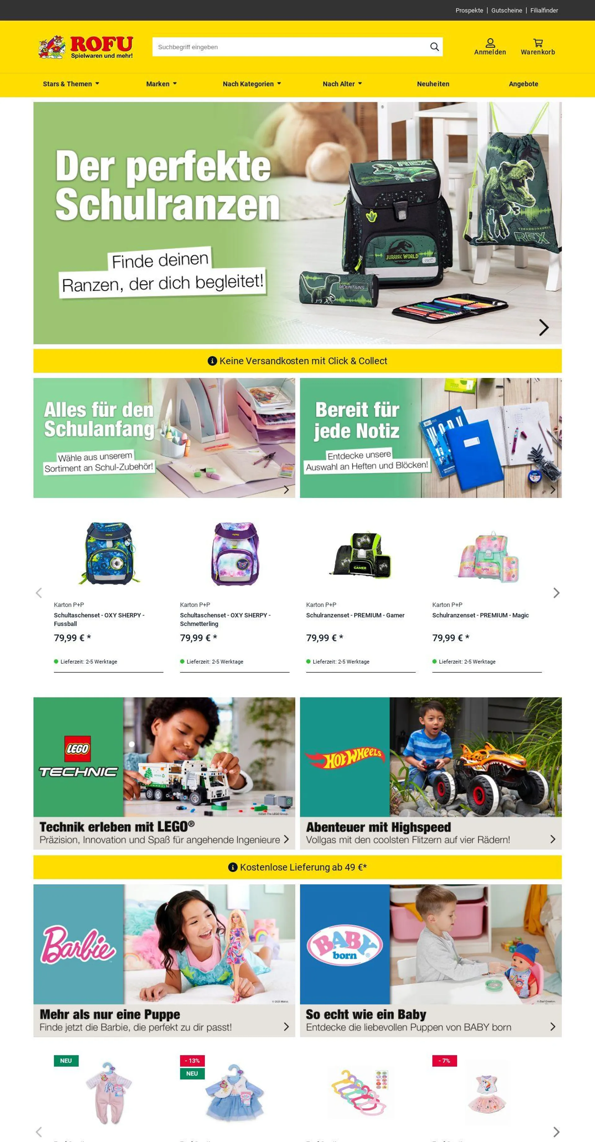 ROFU Kinderland Aktueller Prospekt von 4. August bis 13. August 2025 - Prospekt seite 1