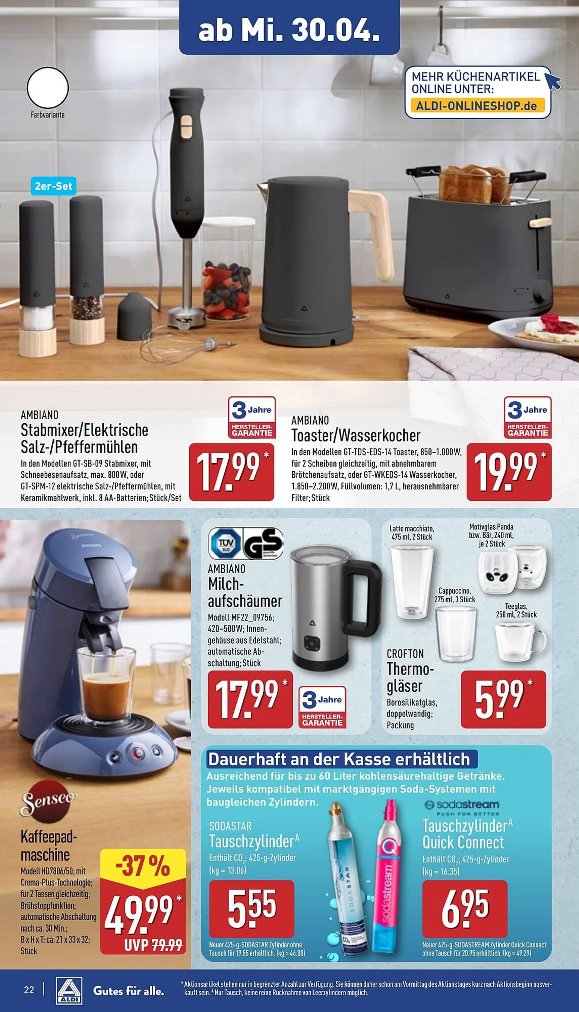 Aldi Nord Prospekt von 28. April bis 3. Mai 2025 - Prospekt seite 22