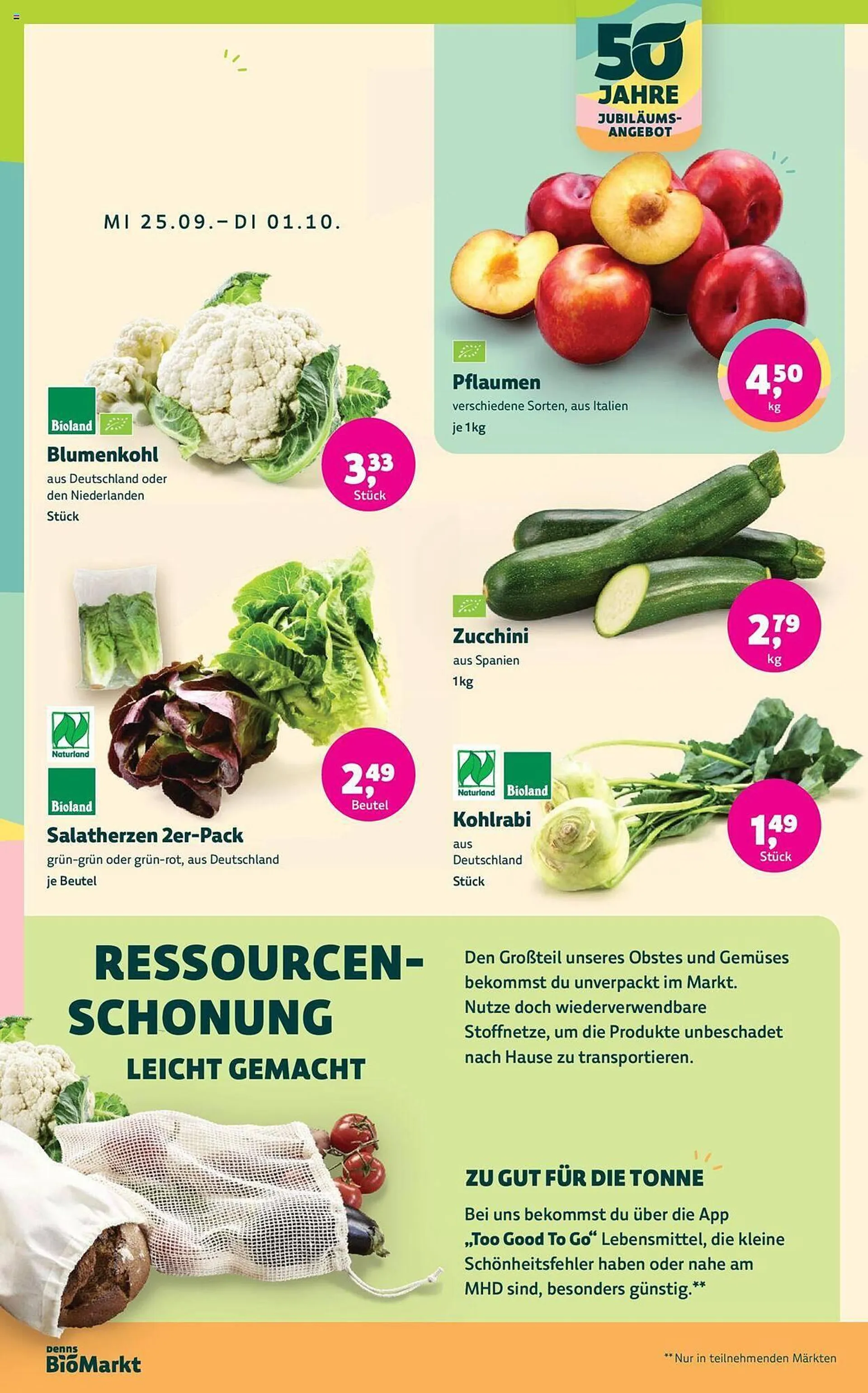 Biomarkt Prospekt von 25. September bis 8. Oktober 2024 - Prospekt seite 2