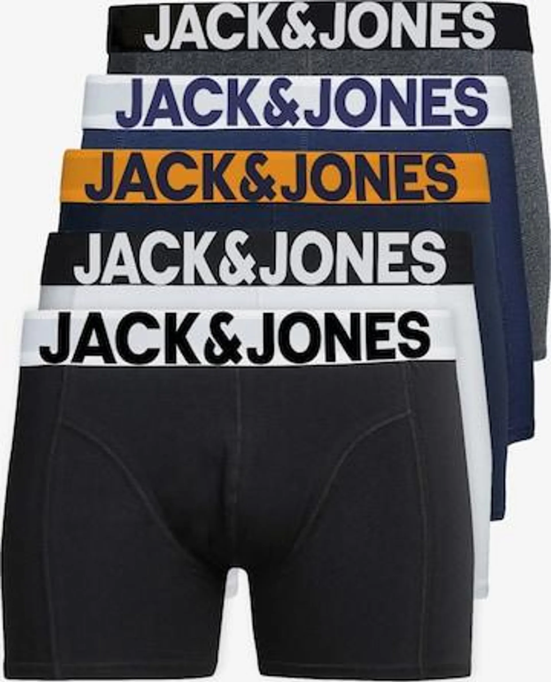 JACK & JONES Boxer shorts 'JJSolid' in Marine Blue, Black, White