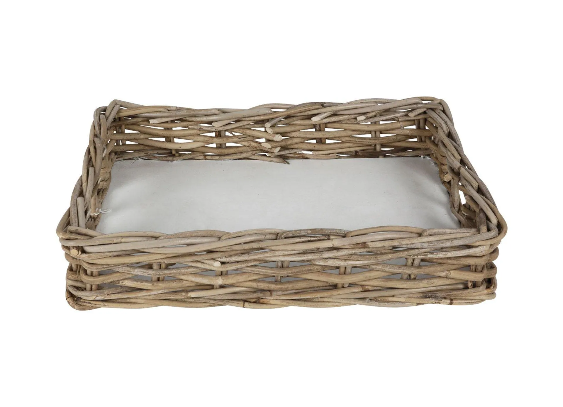 Dekotablett aus Rattan 42x27x8,5cm