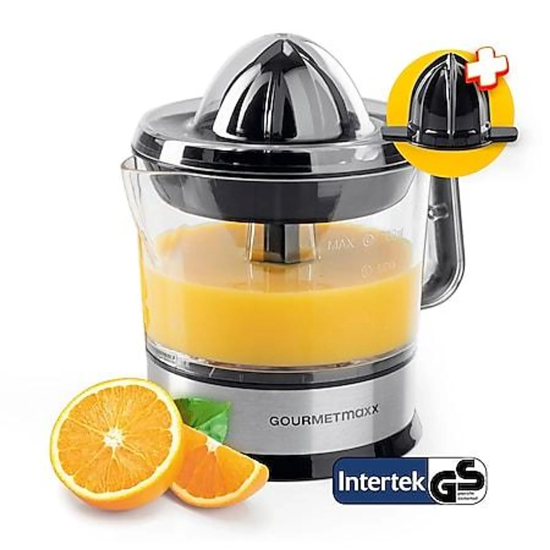 GOURMETmaxx Zitruspresse 0,7l 40W Edelstahl