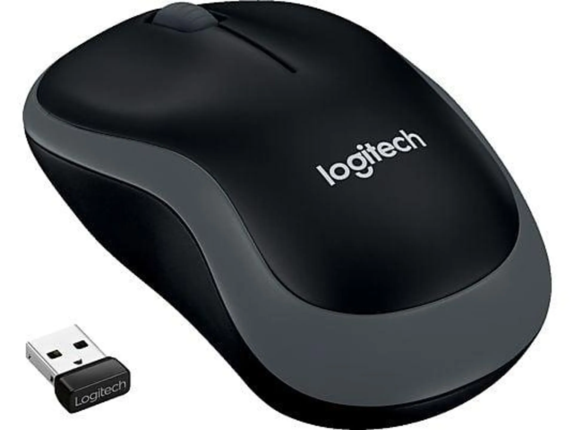 LOGITECH M185 Maus, Grau