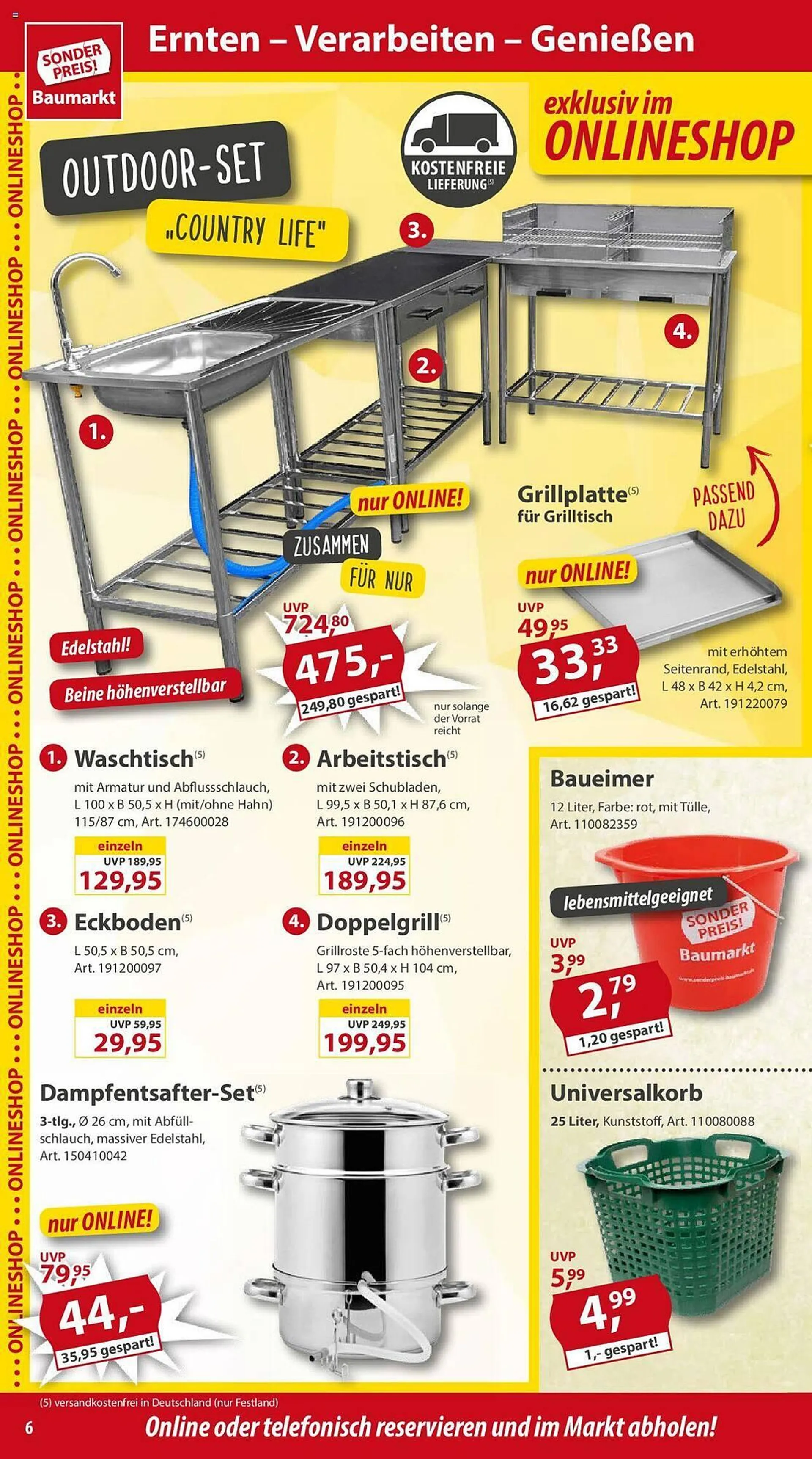 Sonderpreis Baumarkt Prospekt Woche 27 von 29. Juni bis 2. Juli 2024 - Prospekt seite 6