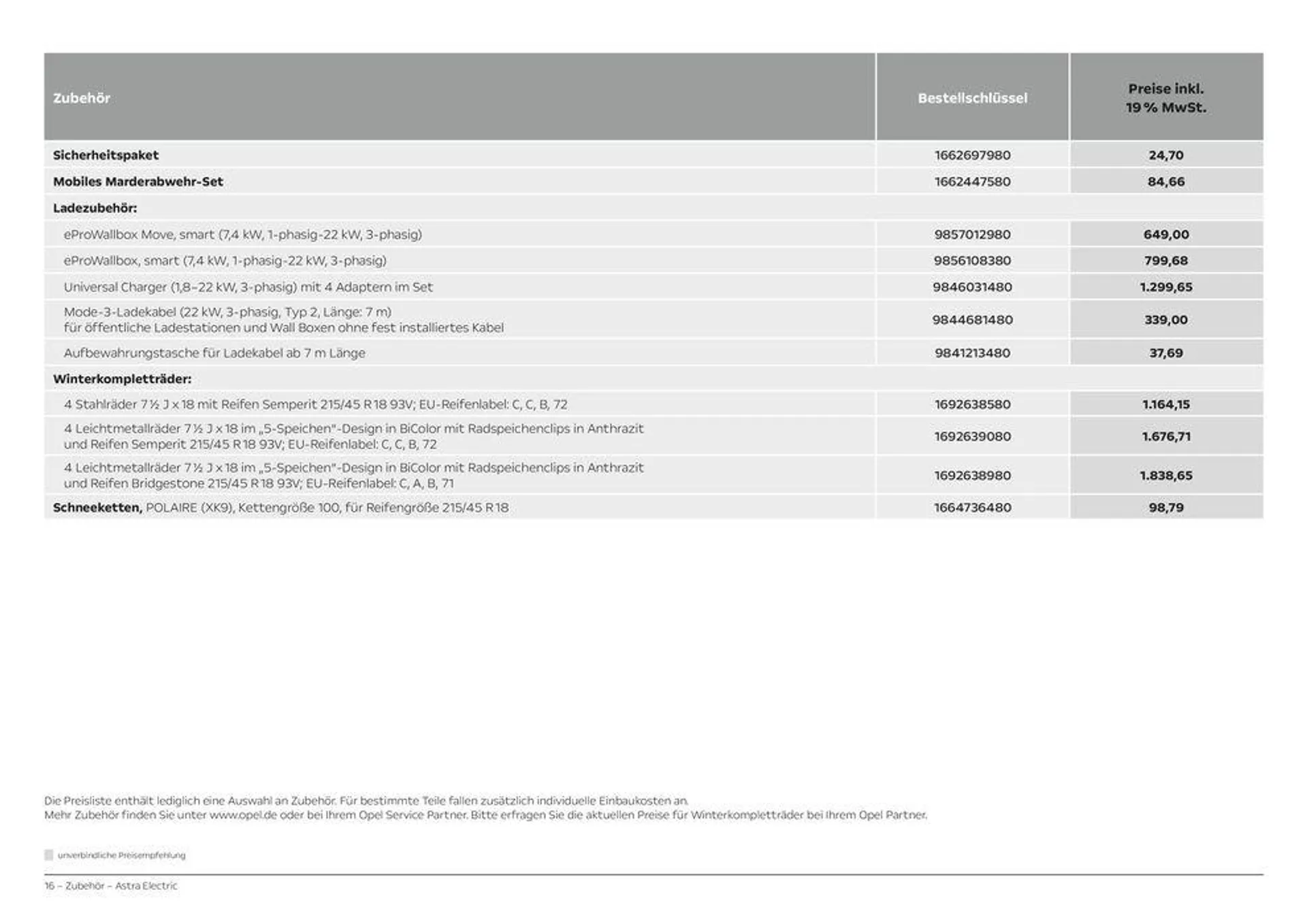 Opel Astra Electric von 23. März bis 23. März 2025 - Prospekt seite 16