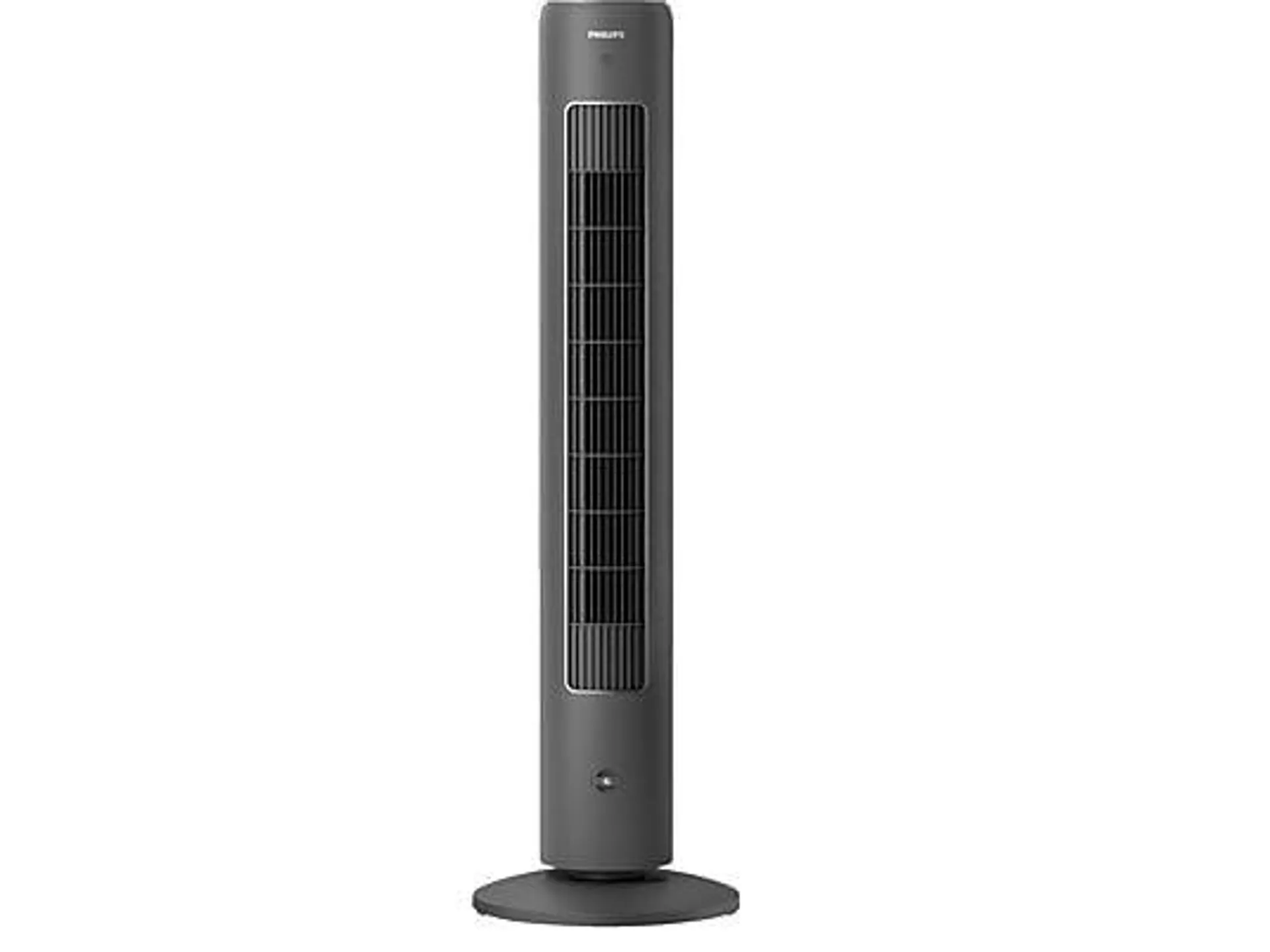 PHILIPS CX5535/11 5000 Series mit Fernbedienung, 60°-Oszillationsfunktion Turmventilator Dunkelgrau (40 Watt)