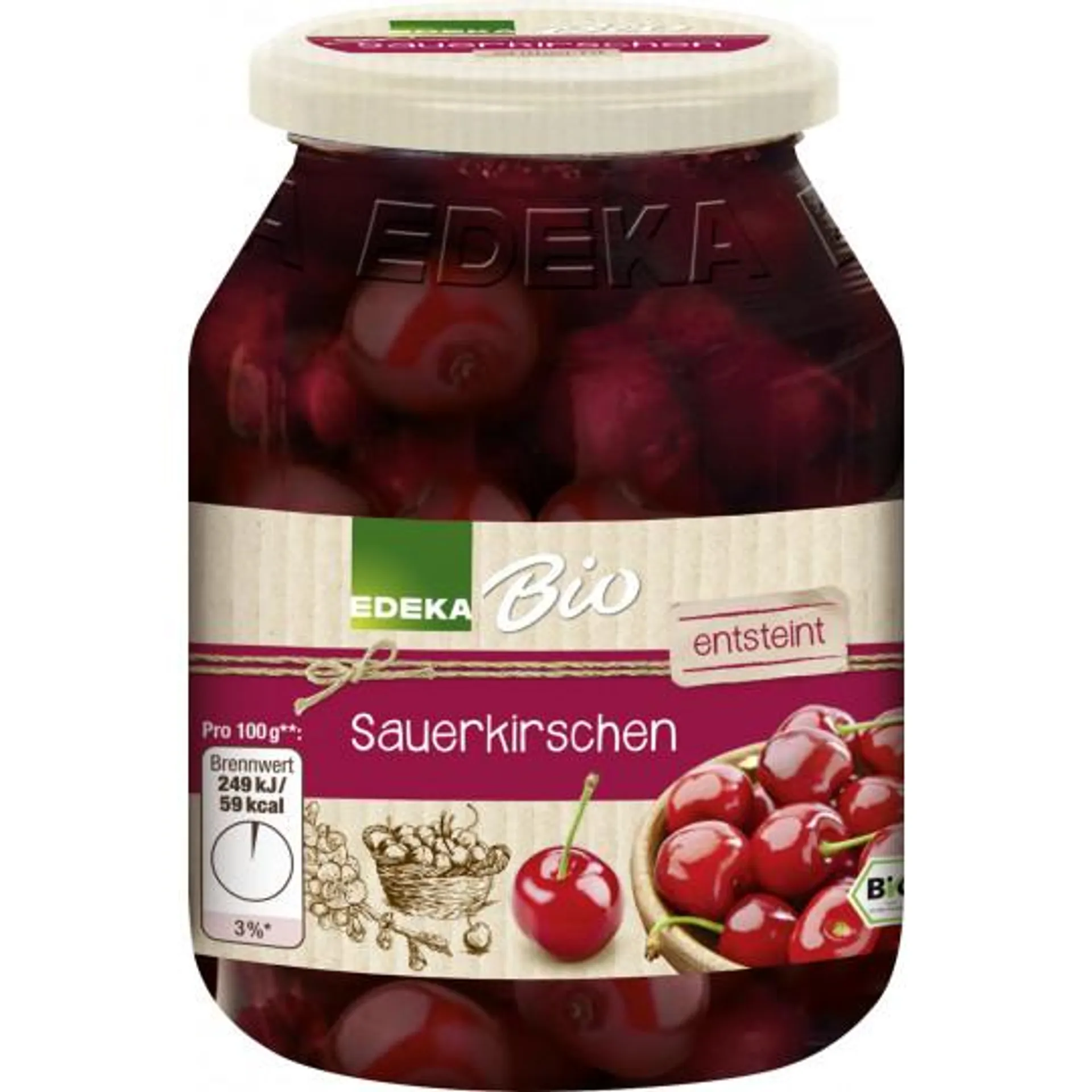 EDEKA Bio Sauerkirschen entsteint 360G