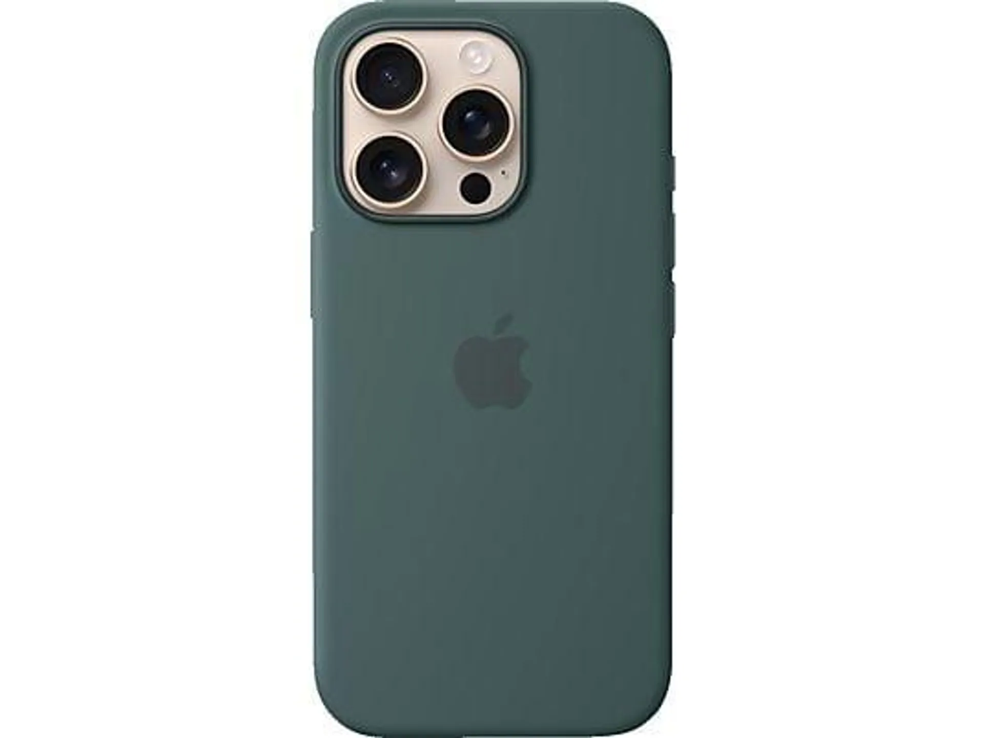 APPLE Silikon Case mit MagSafe, Backcover, Apple, iPhone 16 Pro, Seegrün