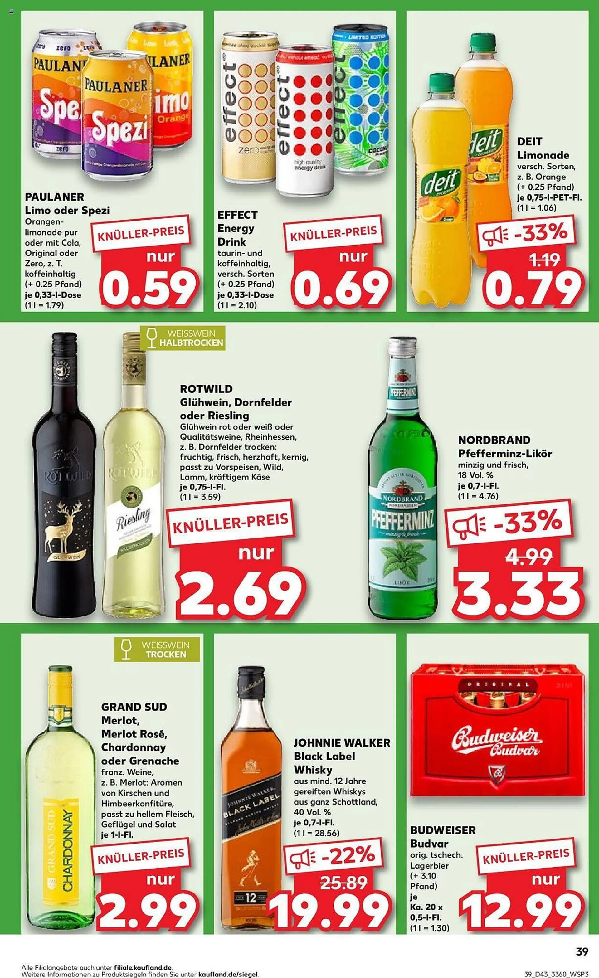 Kaufland Prospekt von 24. Oktober bis 30. Oktober 2024 - Prospekt seite 39