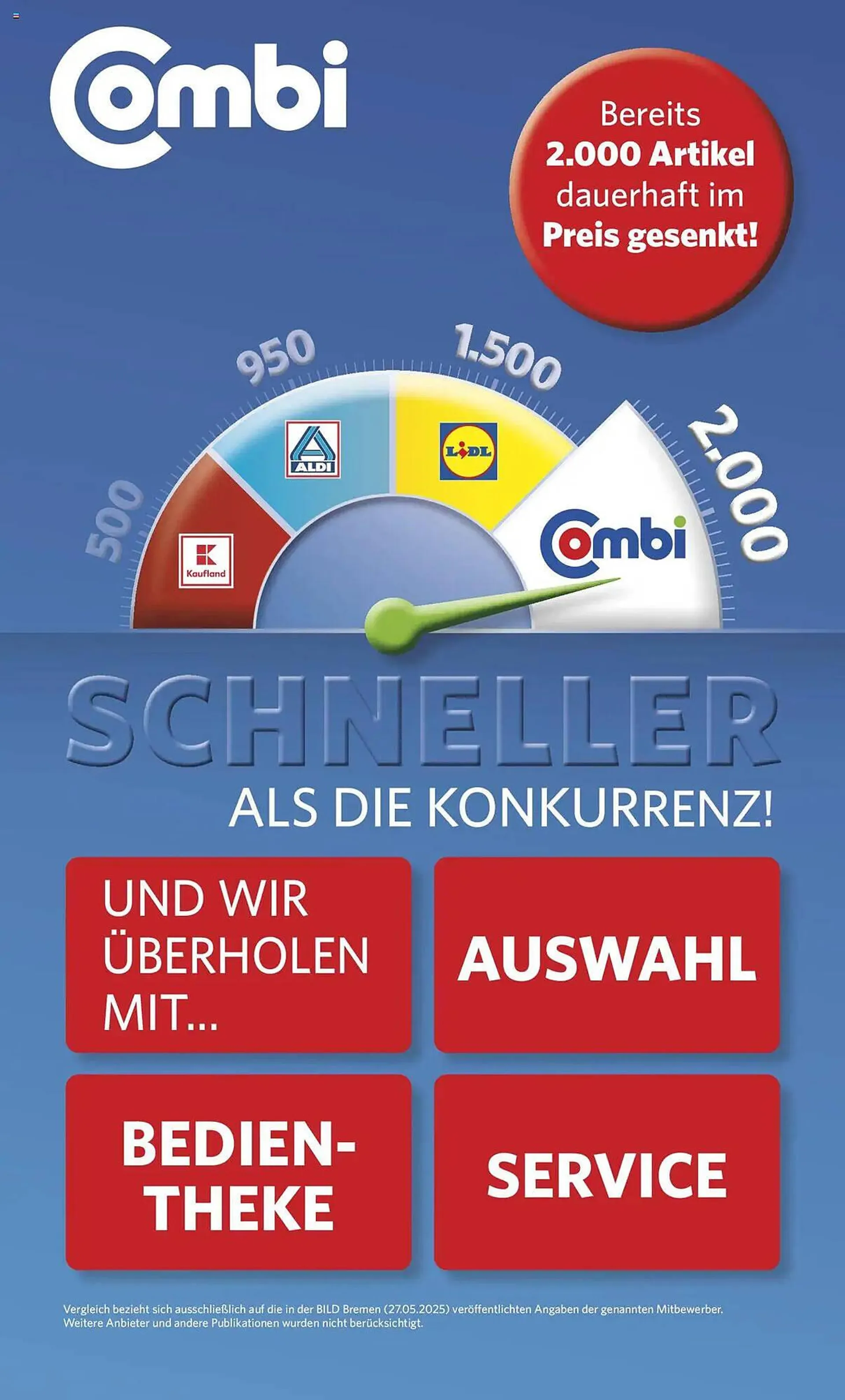 Combi Prospekt von 6. Juni bis 31. Oktober 2025 - Prospekt seite 1