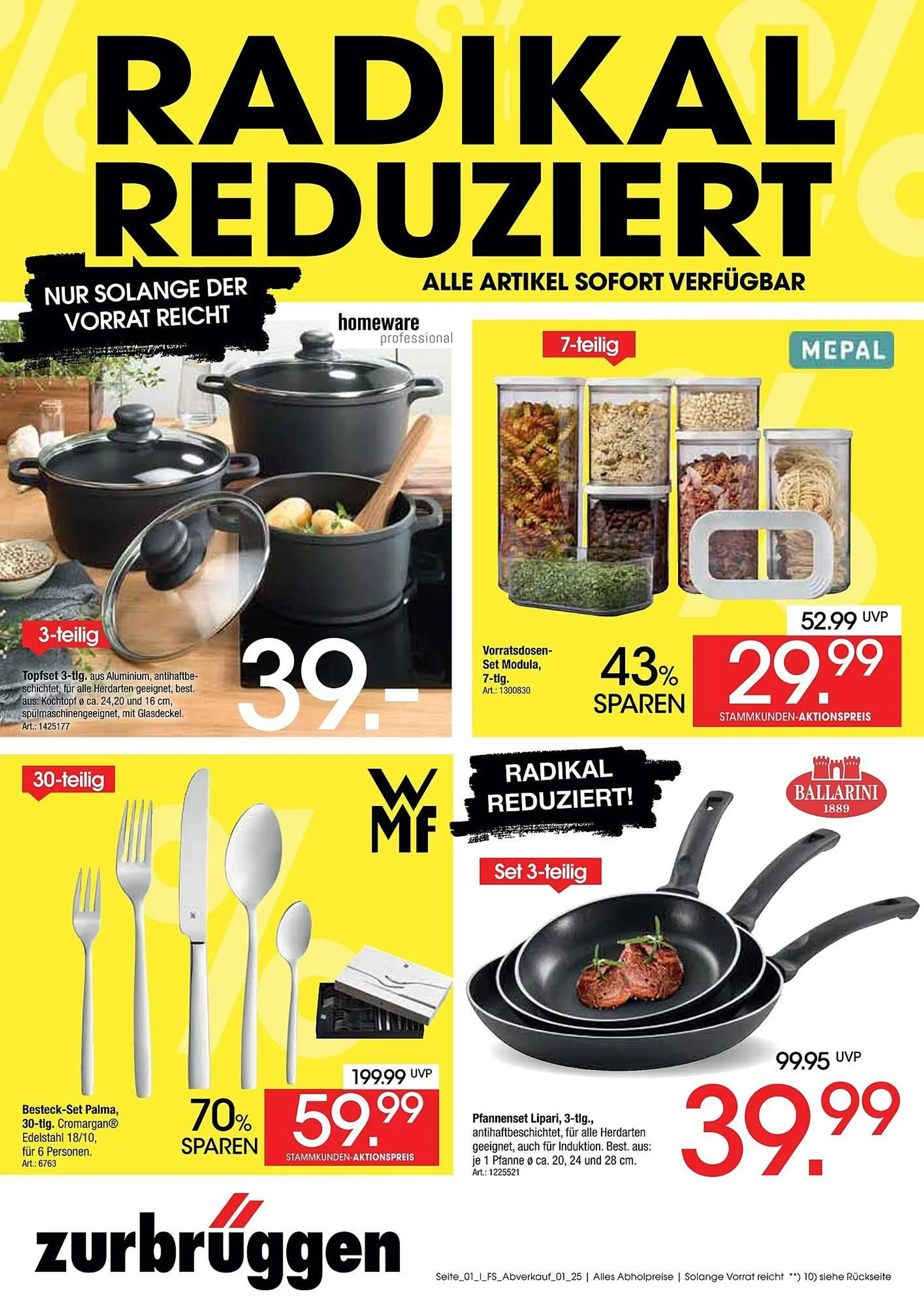 Zurbrüggen Prospekt von 1. August bis 31. August 2025 - Prospekt seite 1