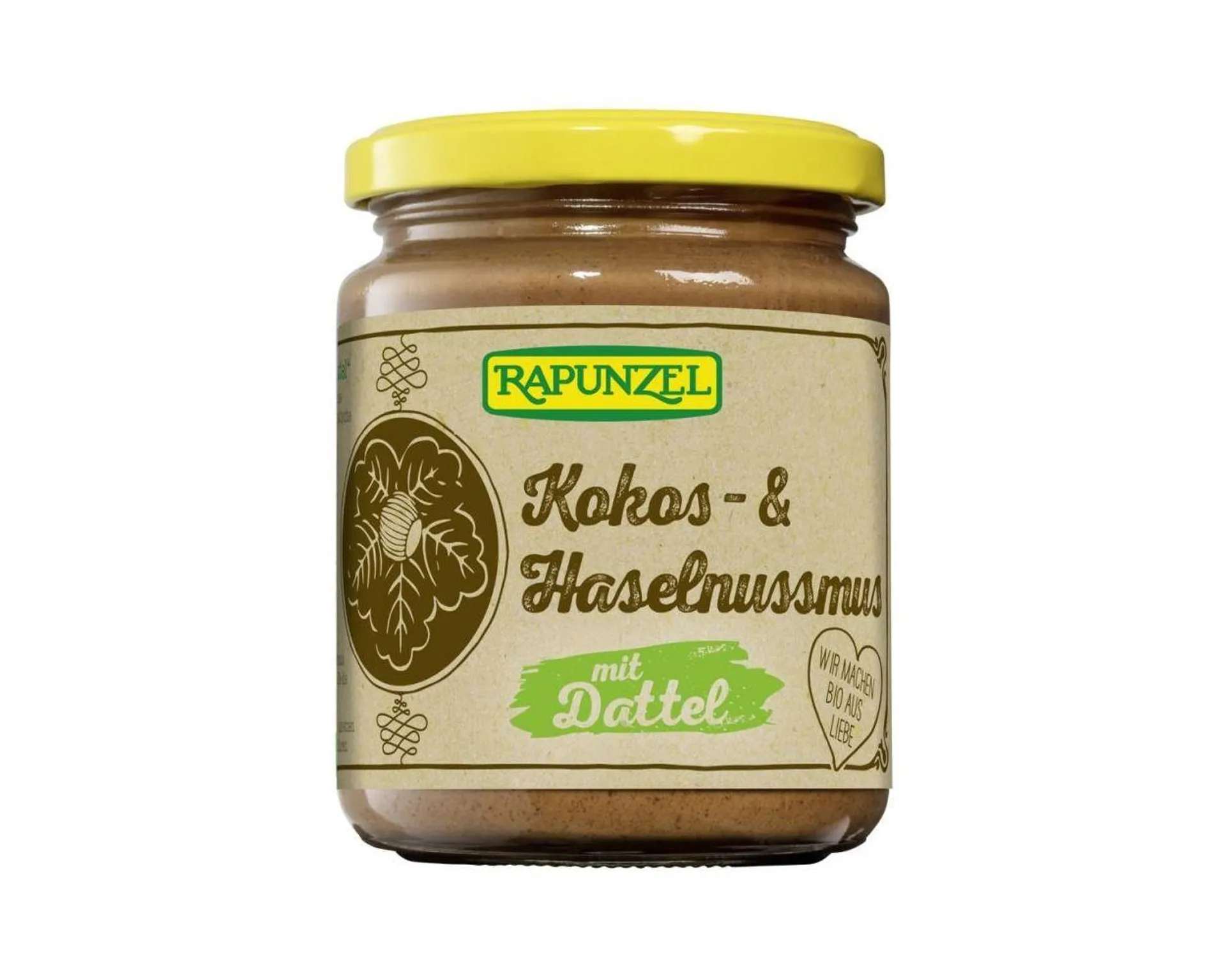 Rapunzel Kokos- & Haselnussmus mit Dattel 250 g