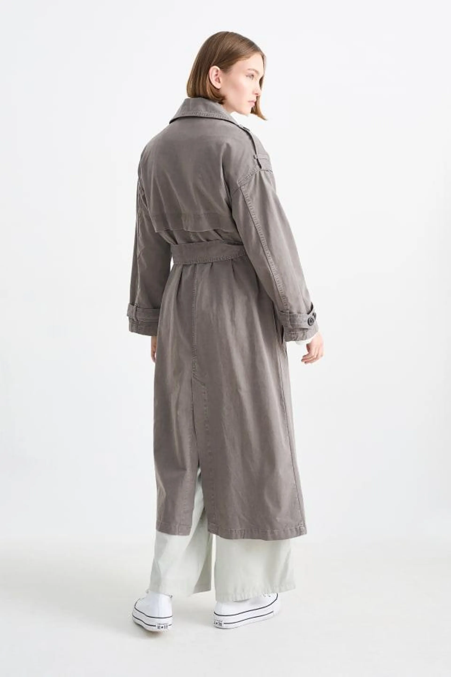 CLOCKHOUSE - denim trench coat