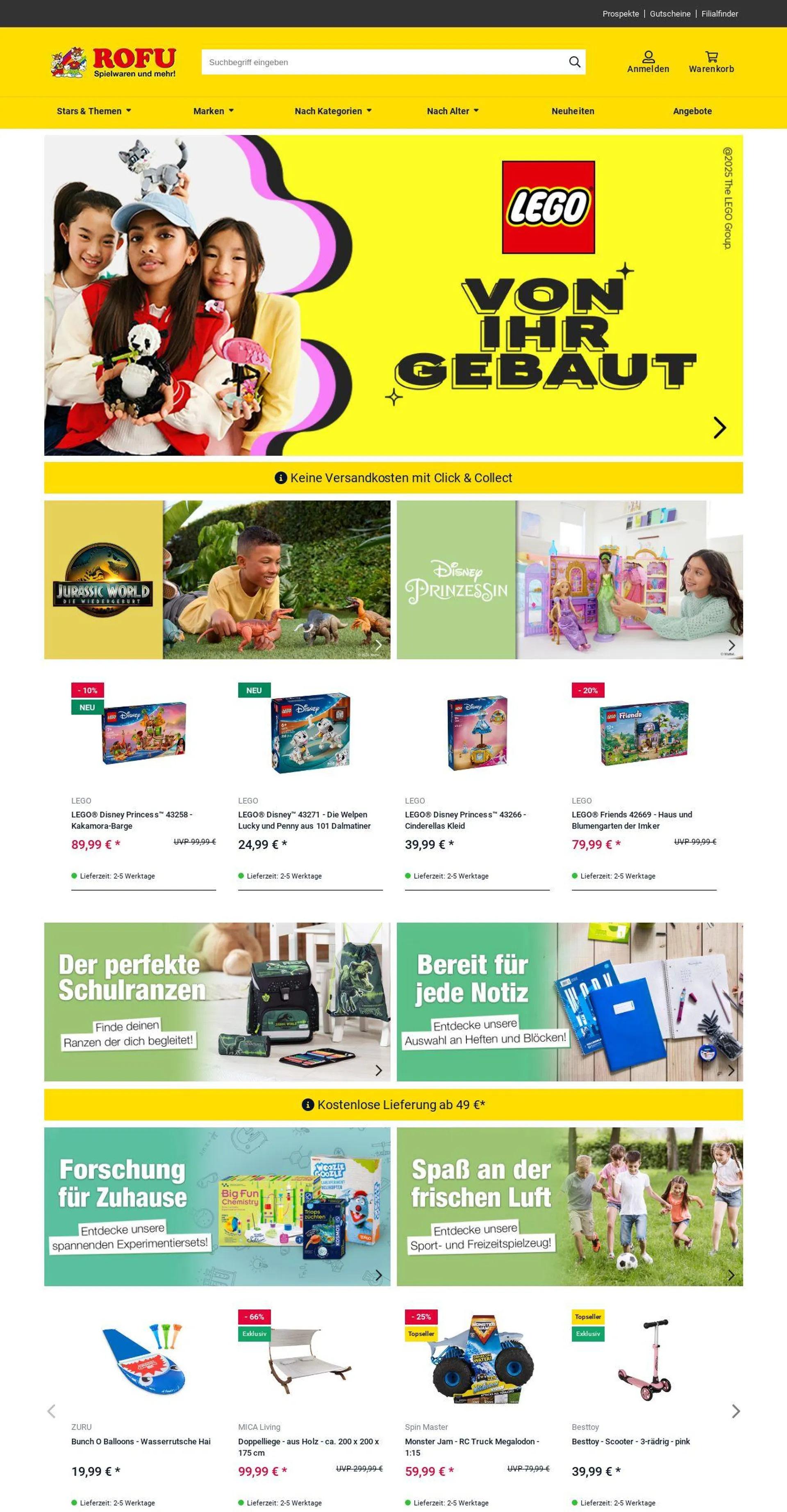 ROFU Kinderland Aktueller Prospekt von 14. Juli bis 23. Juli 2025 - Prospekt seite 1