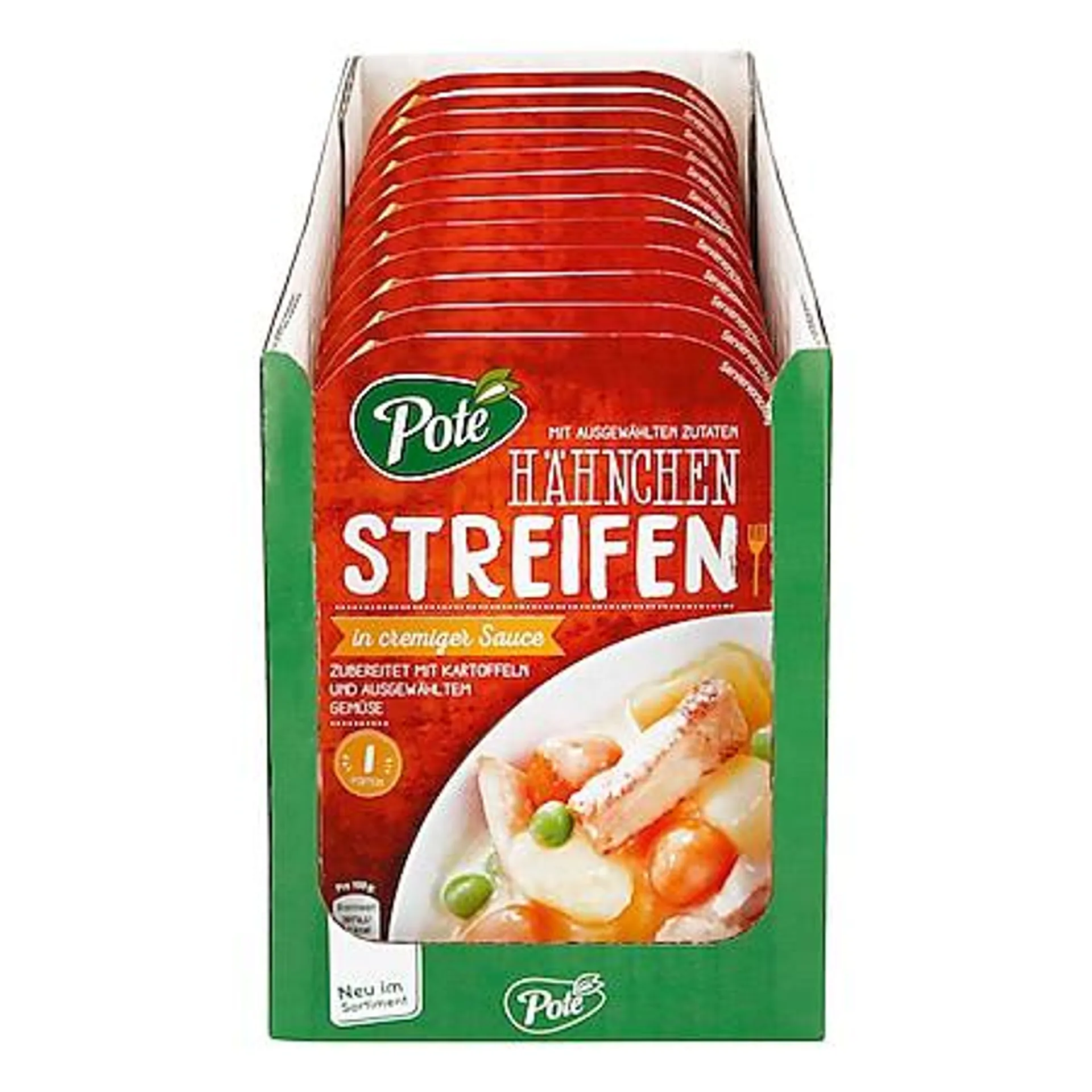 Pote Hähnchenstreifen in Sauce 300 g, 12er Pack