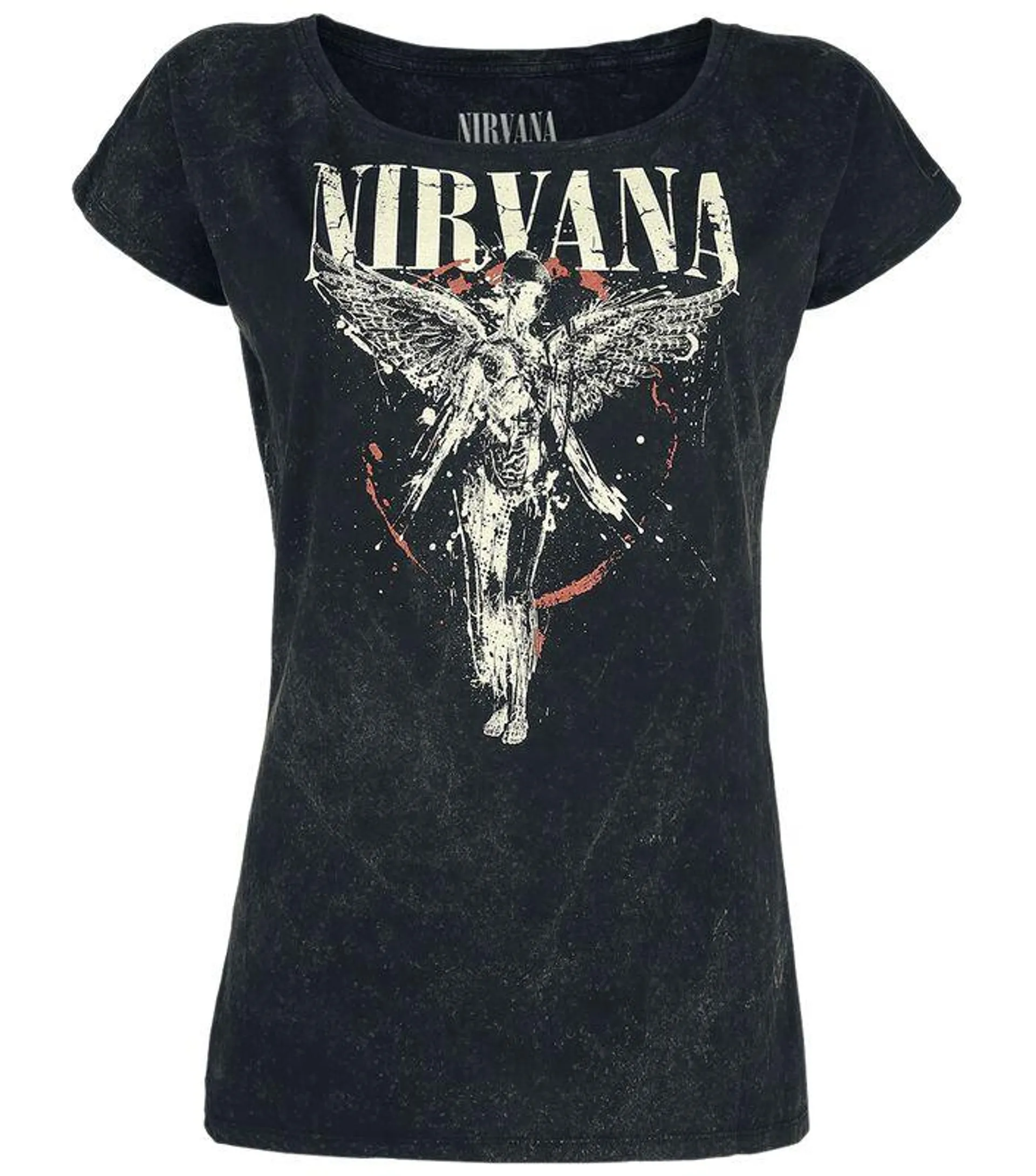 "Angel" T-Shirt charcoal von Nirvana