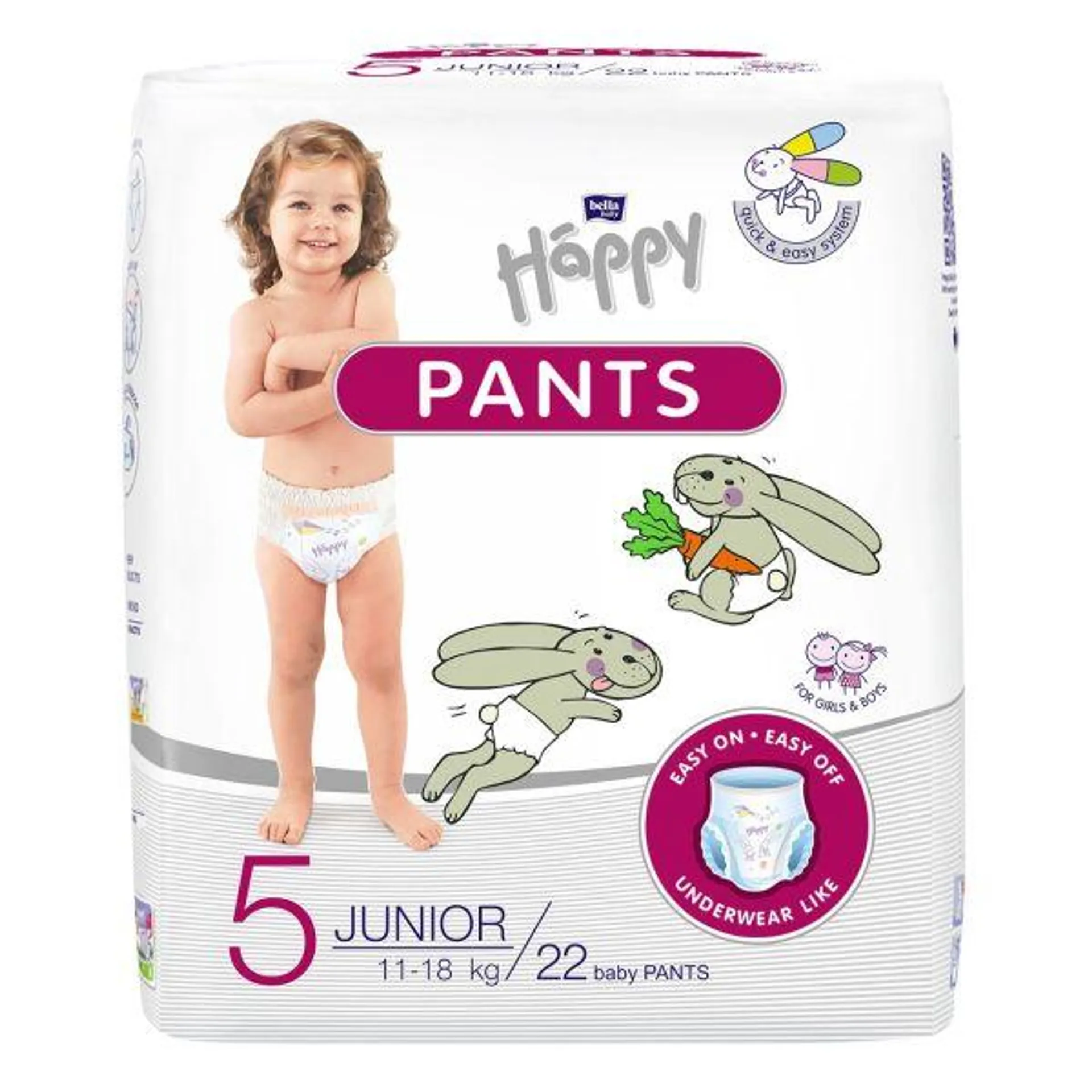 bella baby Happy Pants Gr.5 Junior 11-18 kg 22 Stück