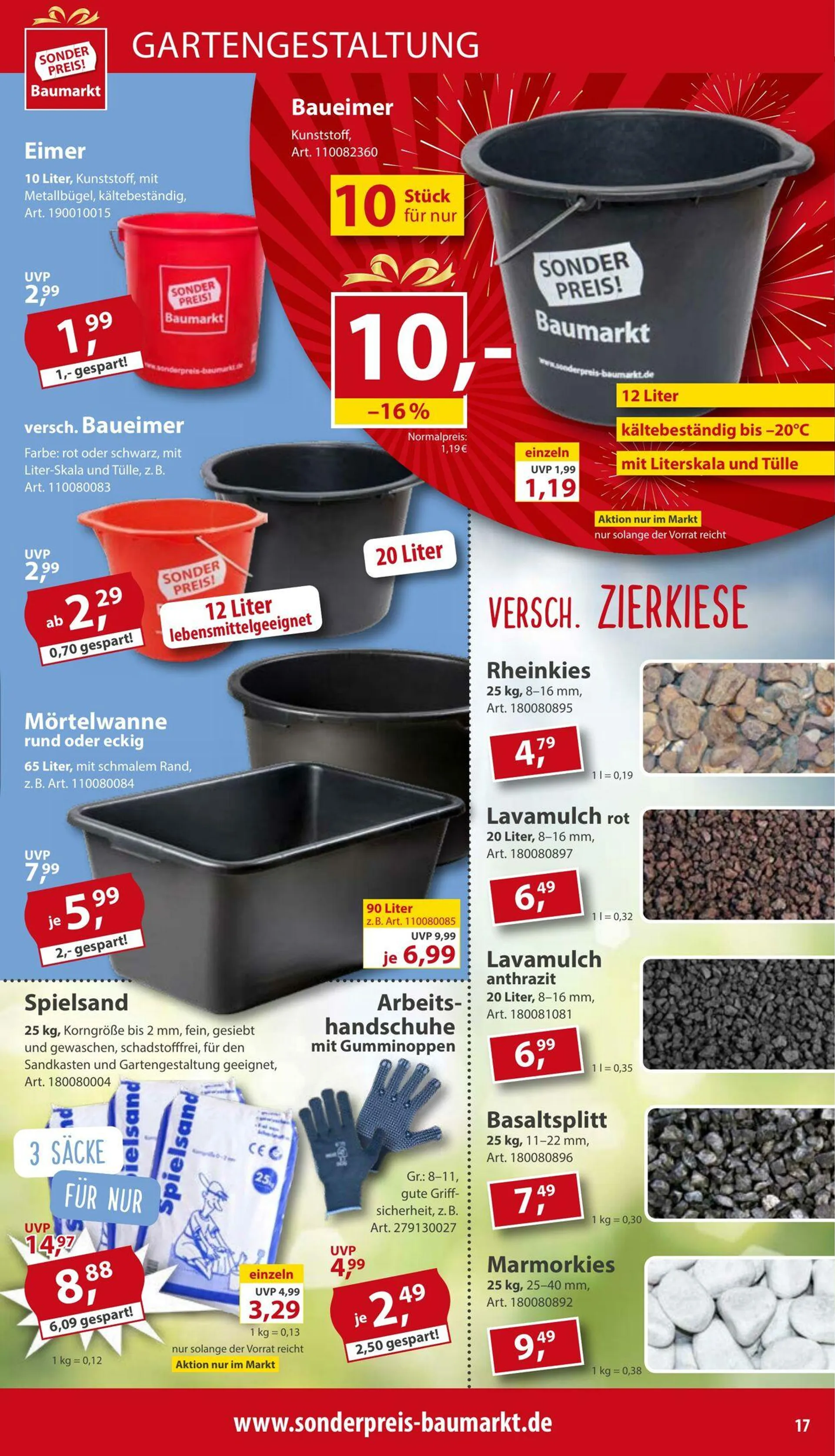 Sonderpreis Baumarkt Aktueller Prospekt von 17. Mai bis 31. Mai 2025 - Prospekt seite 17