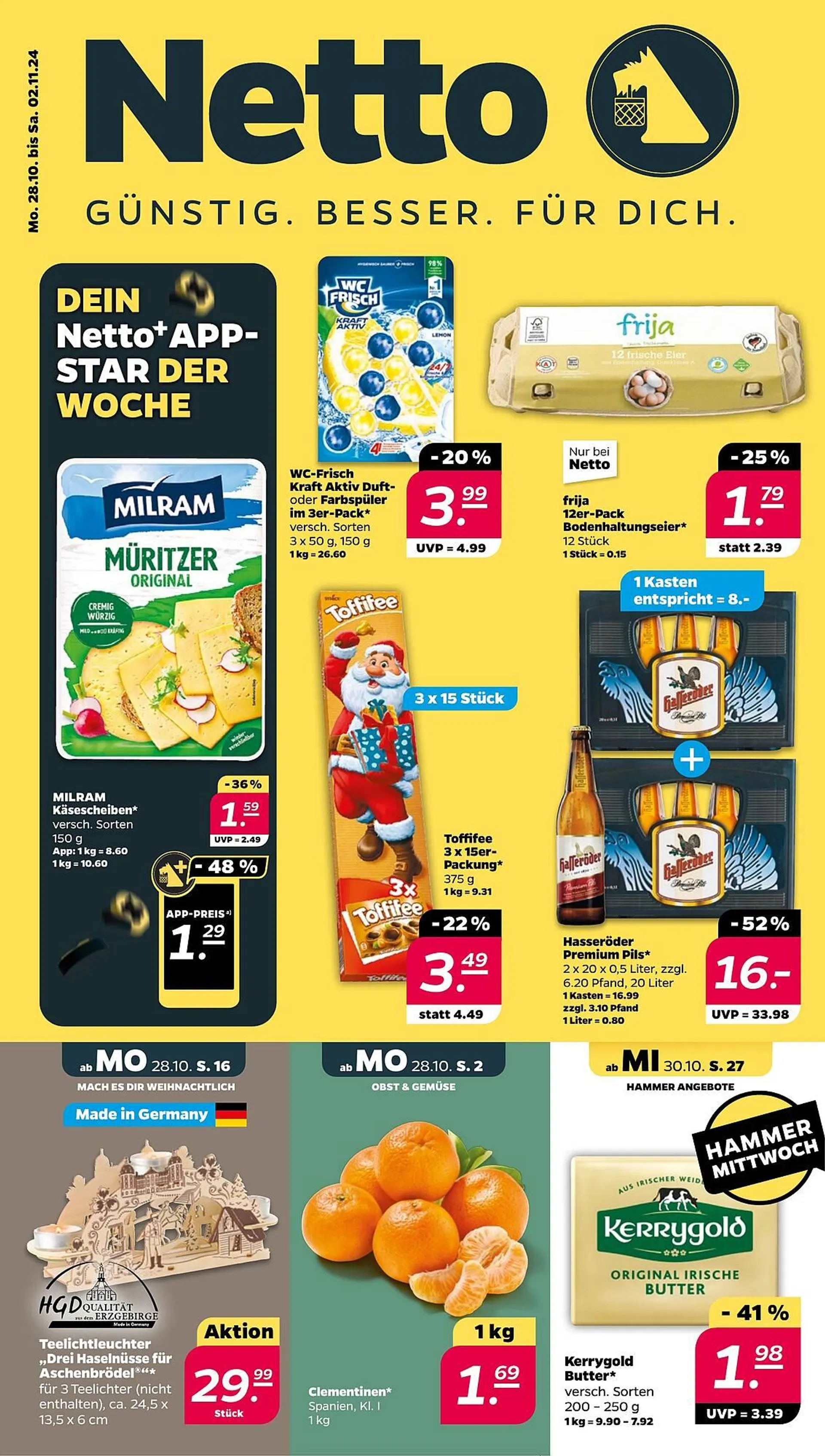 NETTO Prospekt von 28. Oktober bis 2. November 2024 - Prospekt seite 1