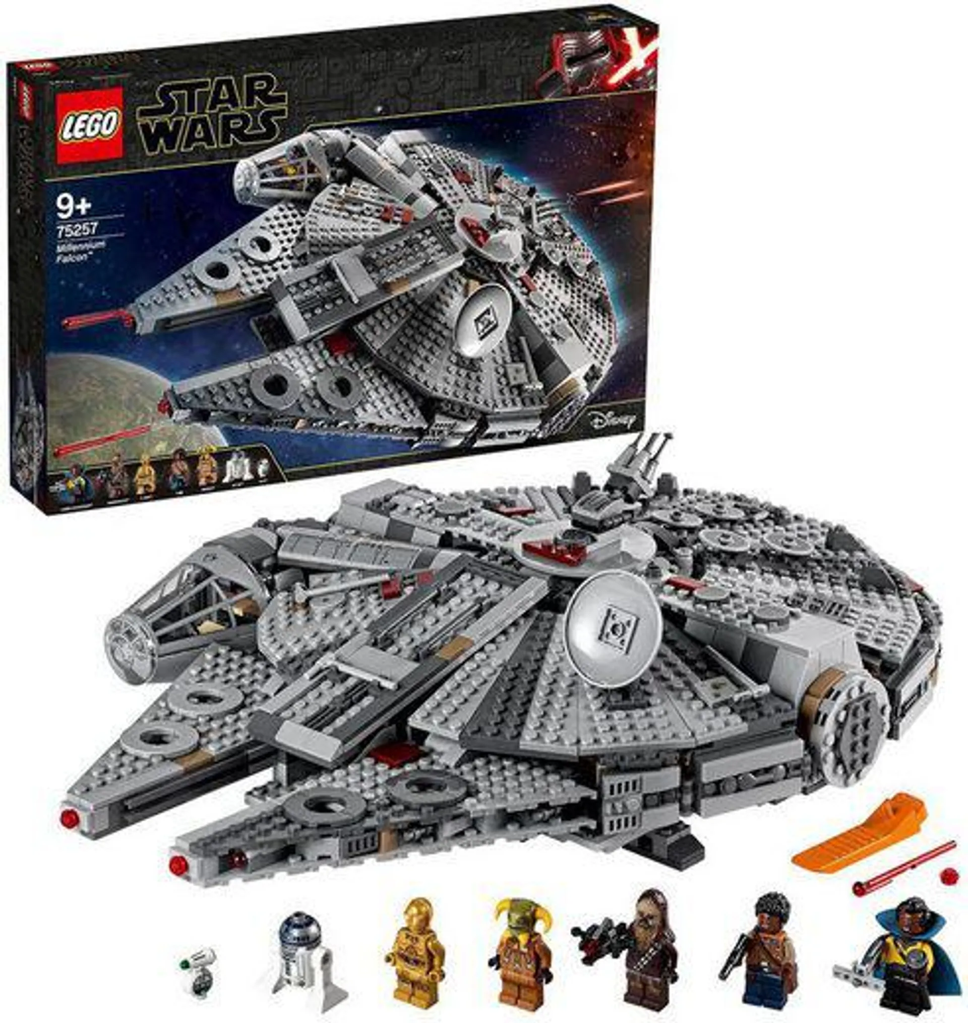 LEGO® Konstruktionsspielsteine Millennium Falcon™ (75257), LEGO® Star Wars™, (1353 St), Made in Europe