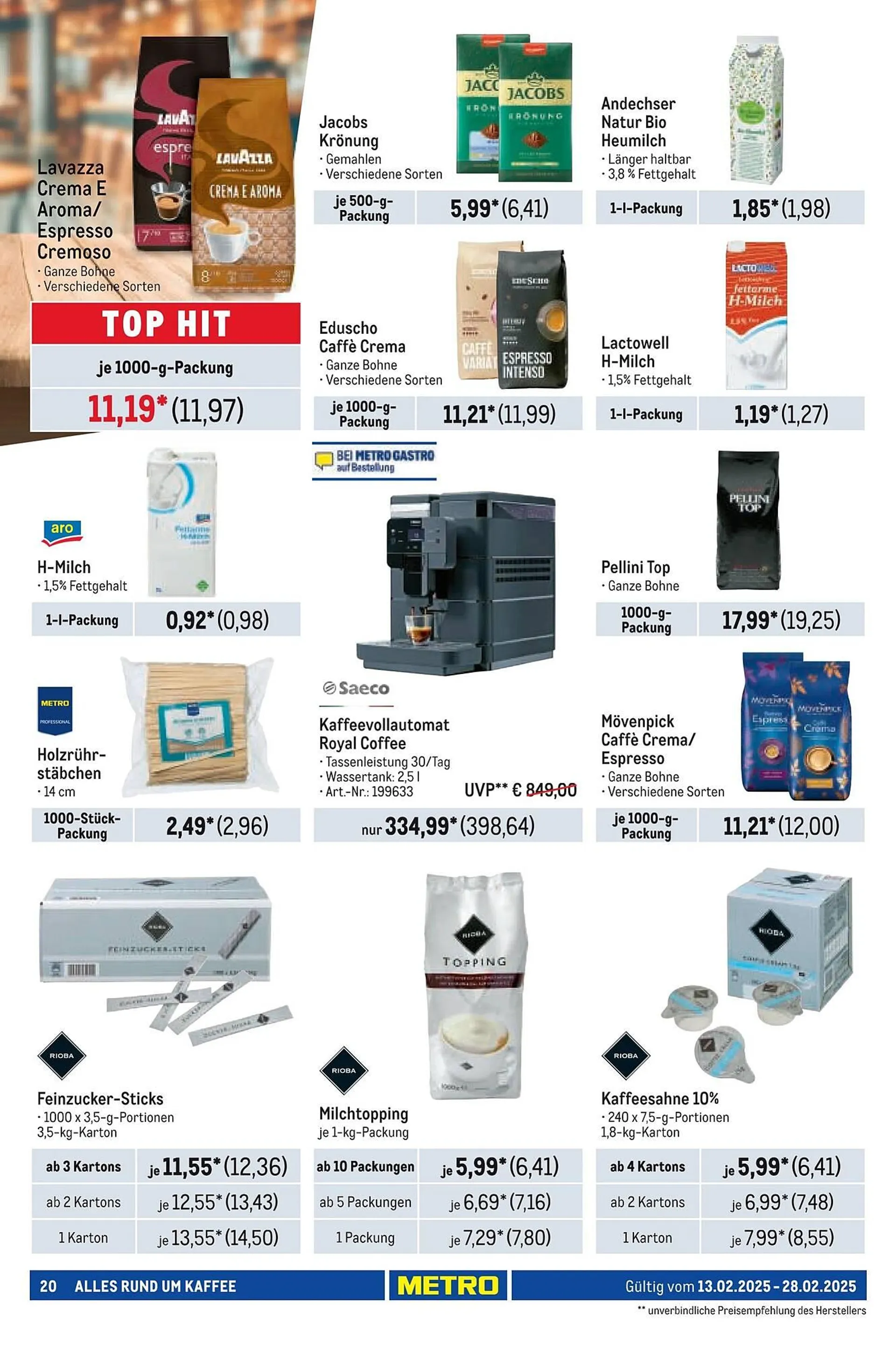 METRO Prospekt von 13. Februar bis 28. Februar 2025 - Prospekt seite 20