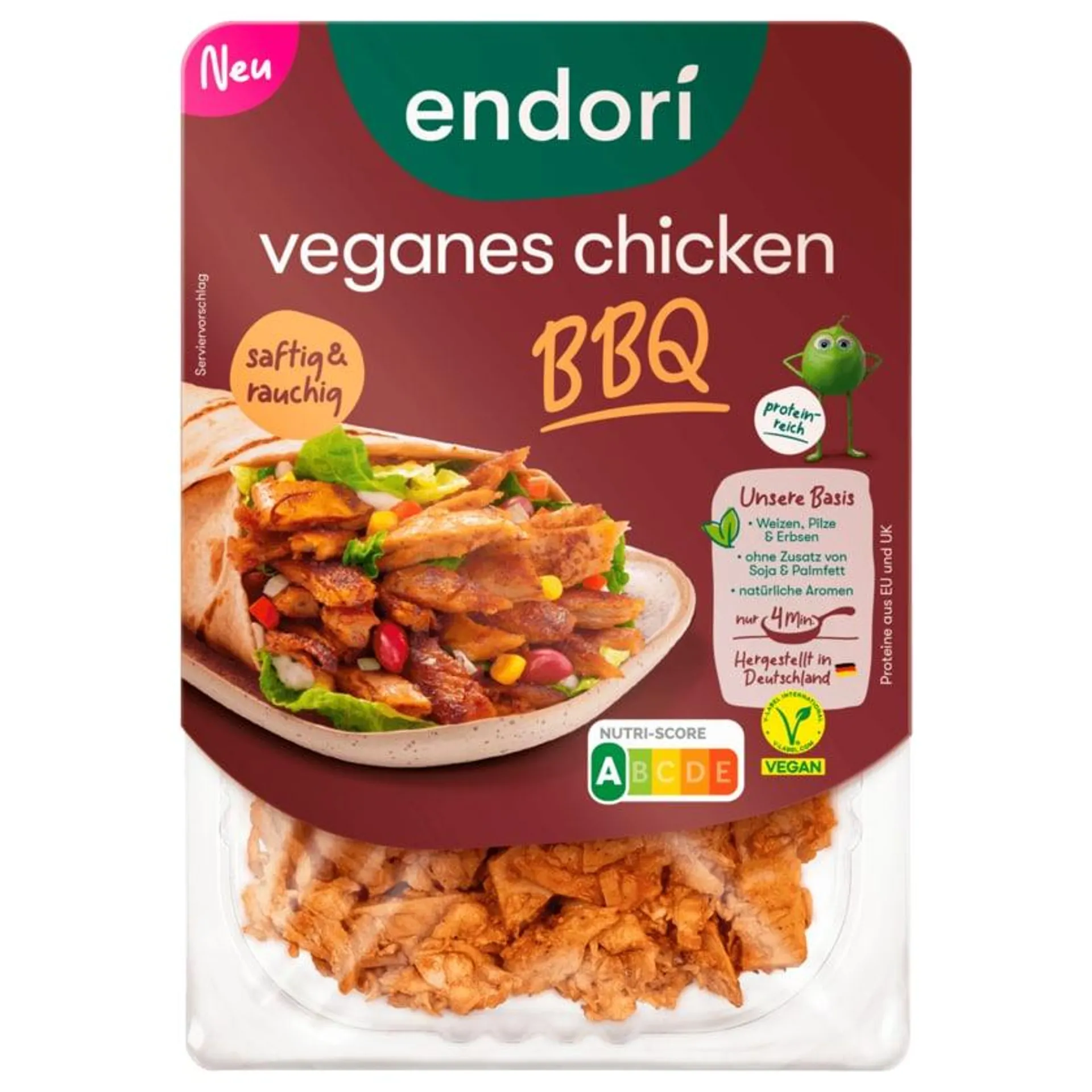 Endori veganes Chicken BBQ 160g