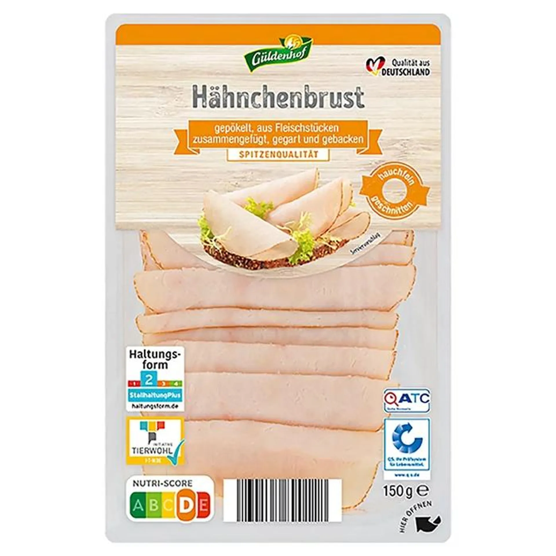 GÜLDENHOF Aufschnitt-Spezialitäten 150 g, Hähnchen