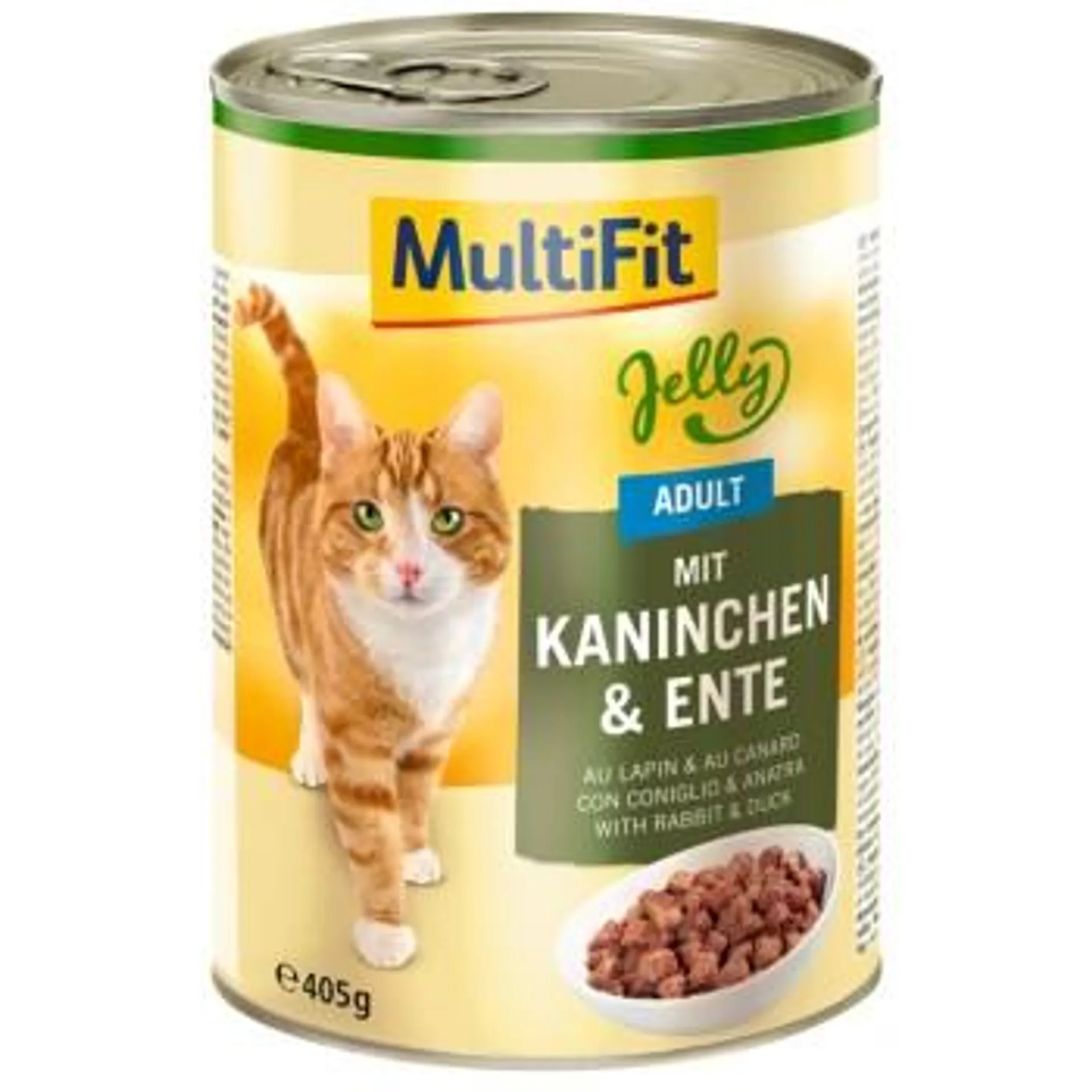 MultiFit Adult Jelly Kaninchen & Ente 6x405 g