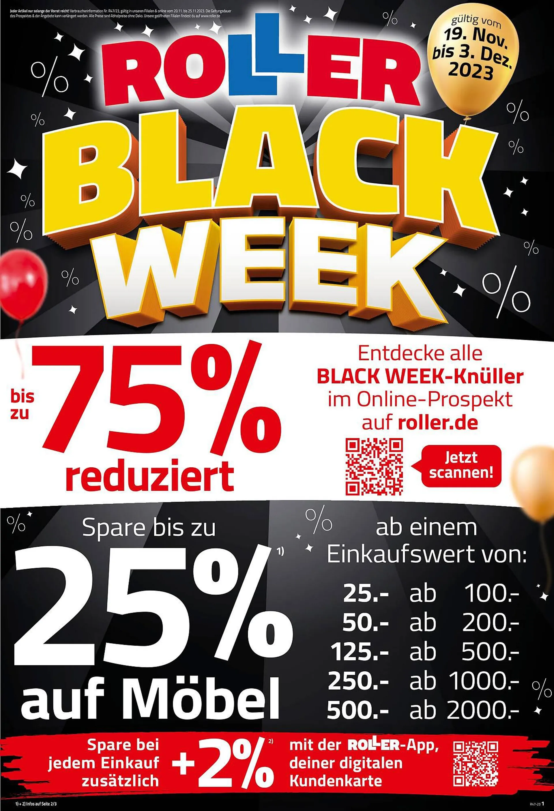 ROLLER Prospekt gültig bis 25. November 2023