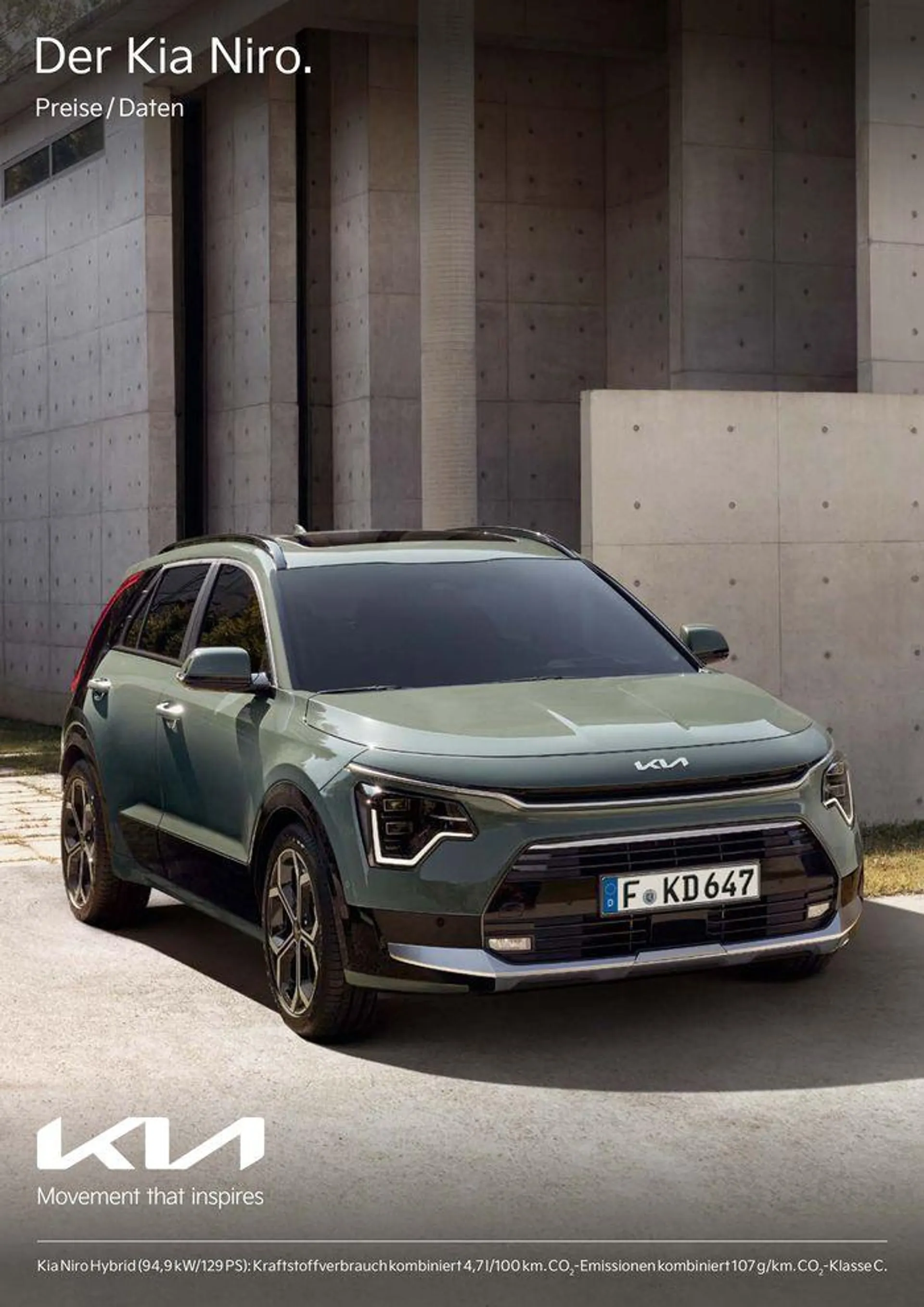 KIA Niro Plug-in Hybrid von 3. September bis 3. September 2025 - Prospekt seite 1