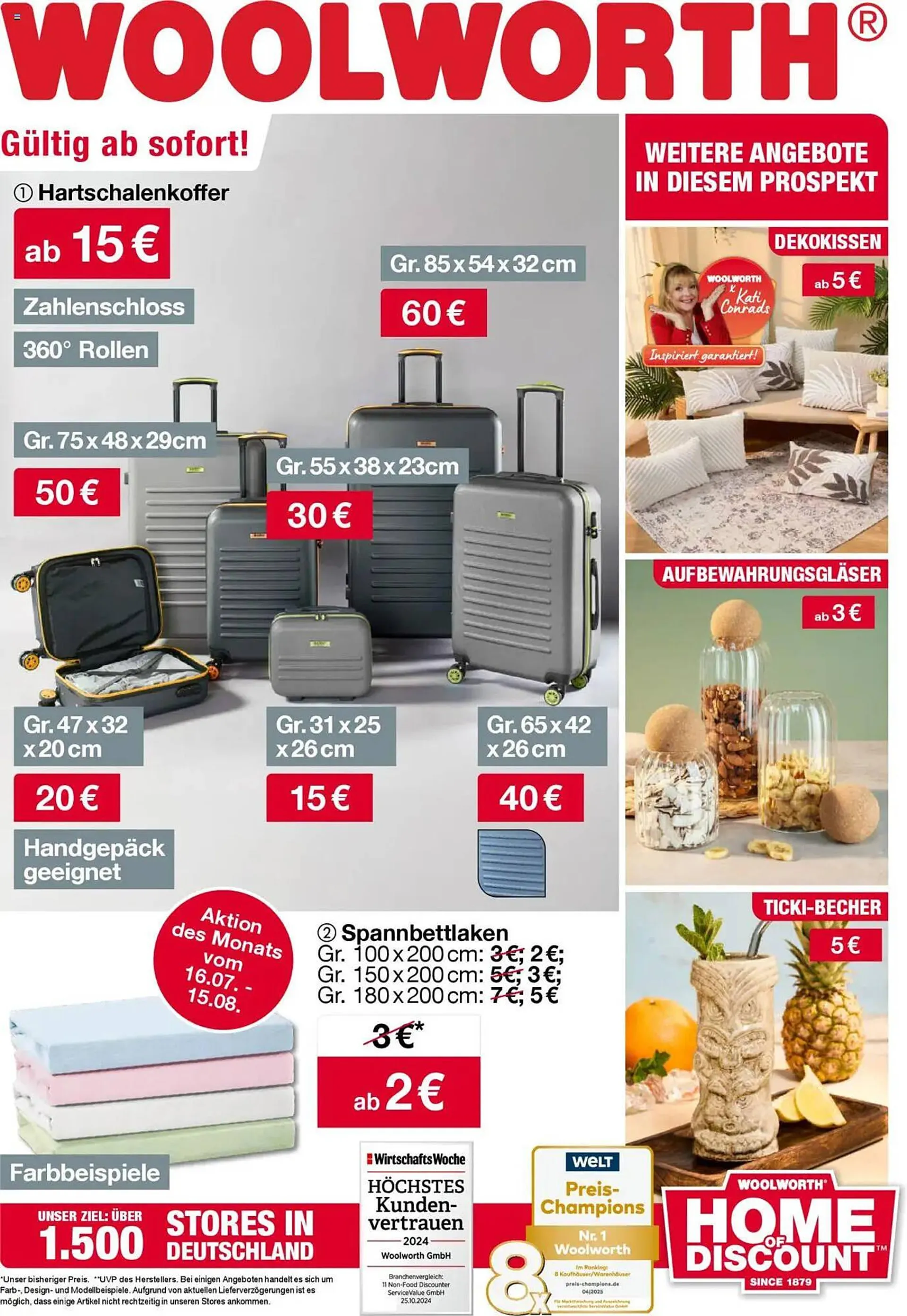 Woolworth Prospekt von 7. August bis 16. August 2025 - Prospekt seite 1