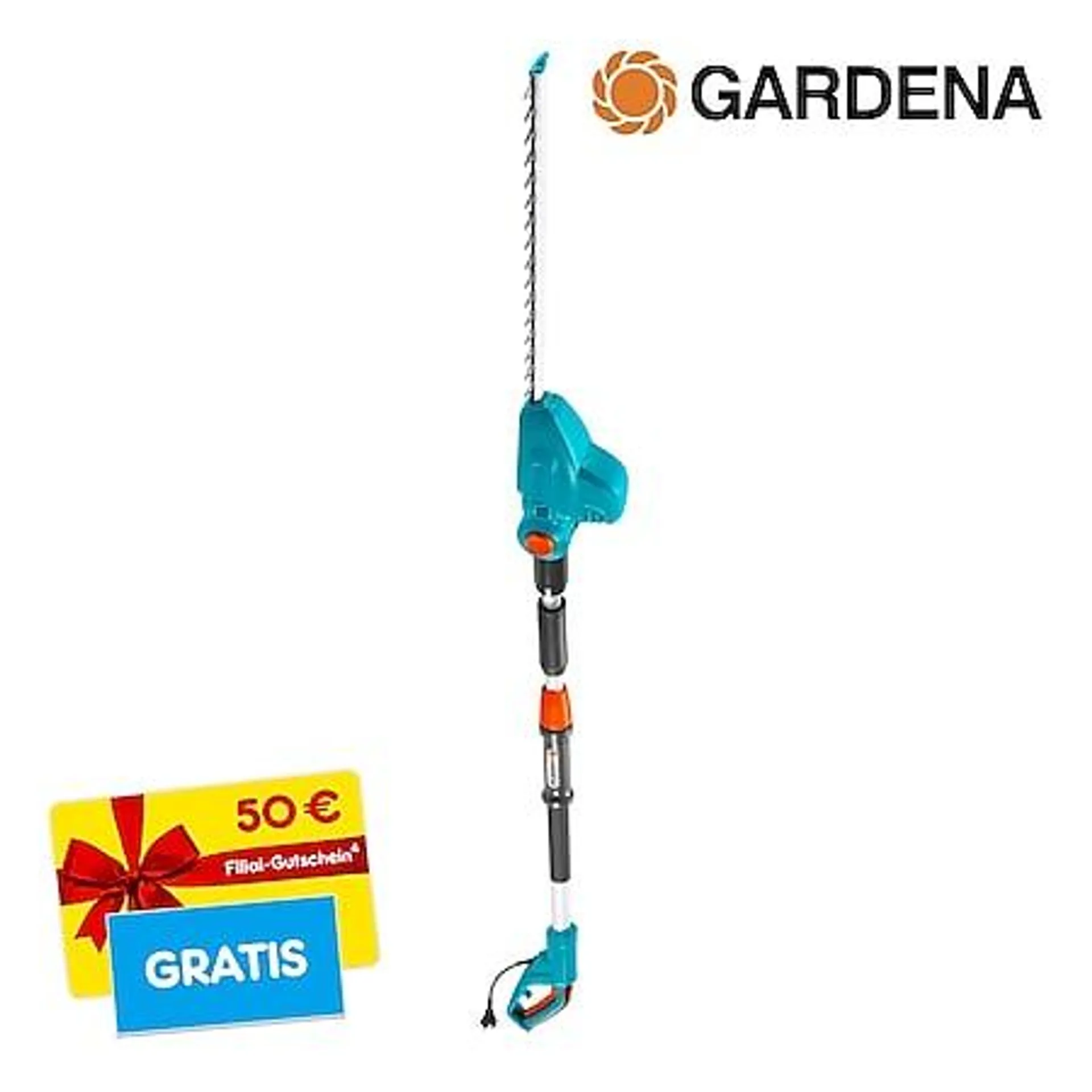 Gardena Elektro-Teleskop-Heckenschere THS 500/48 + 50 € Filial-Gutschein