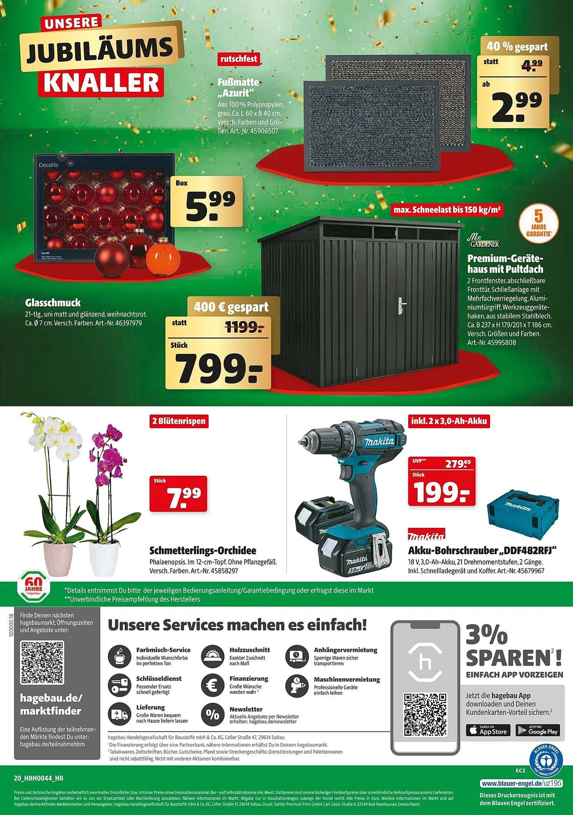 Hagebau Prospekt von 26. Oktober bis 2. November 2024 - Prospekt seite 20