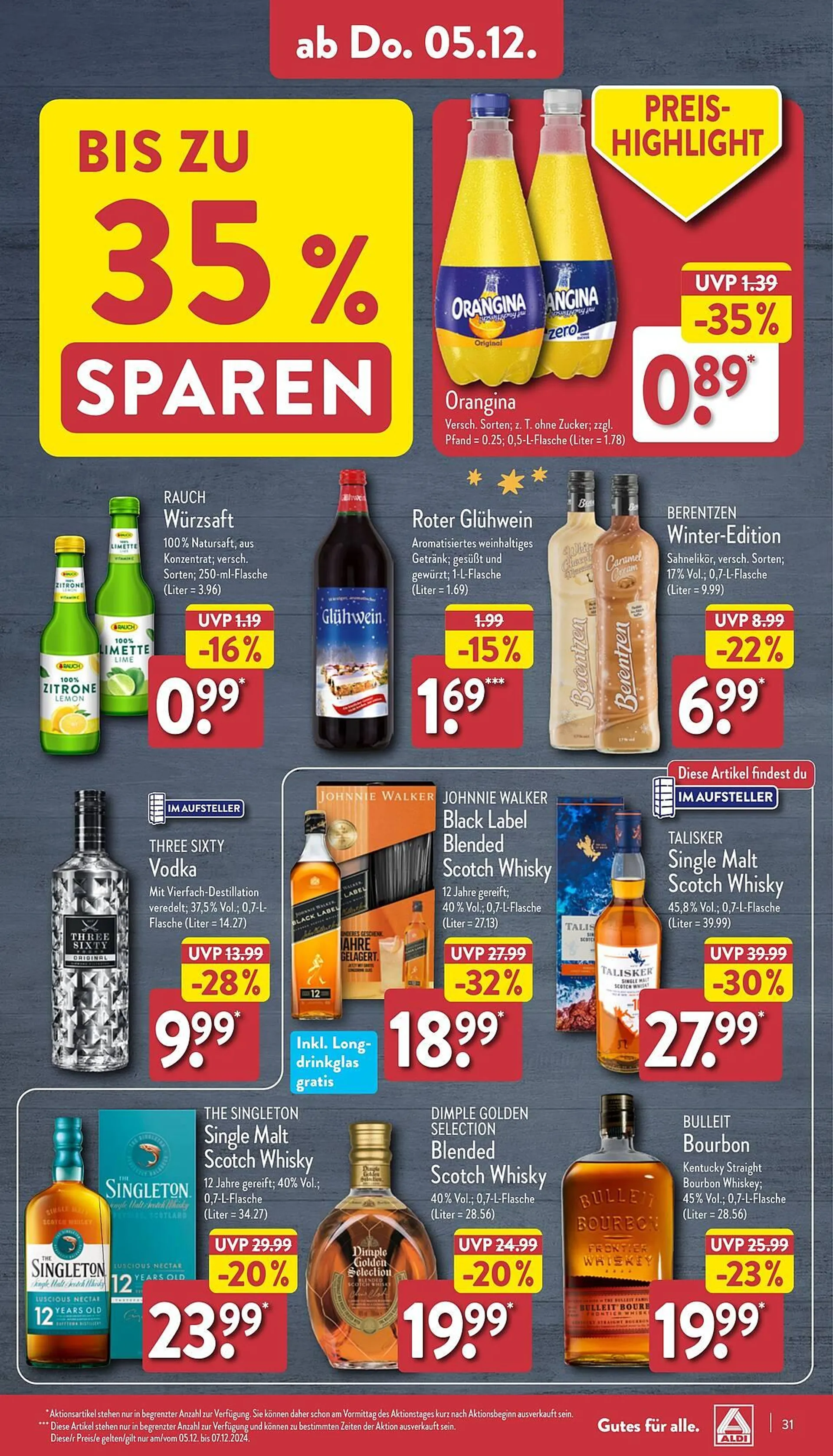 Aldi Nord Prospekt von 2. Dezember bis 7. Dezember 2024 - Prospekt seite 31