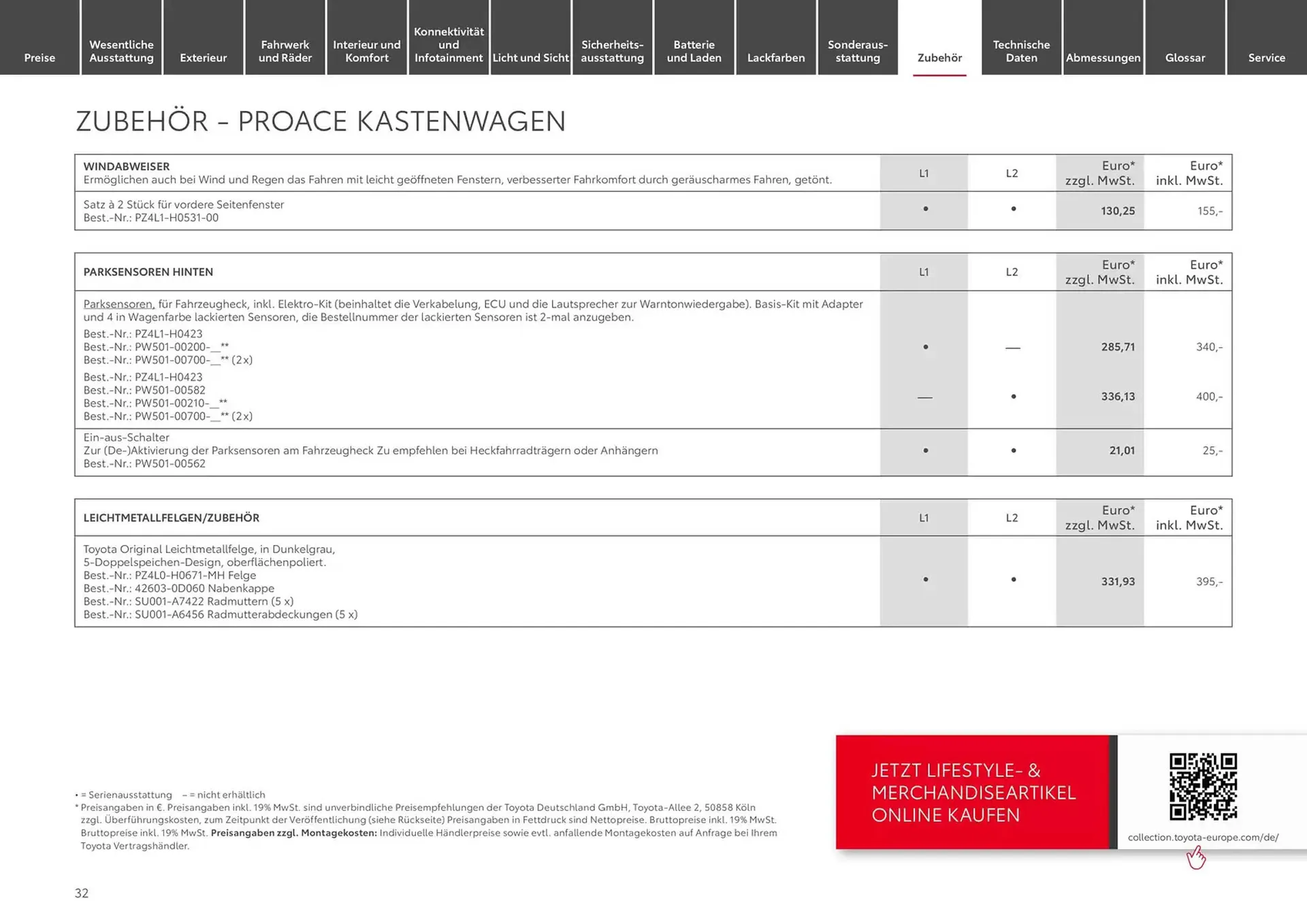 Toyota Prospekt von 13. November bis 13. November 2025 - Prospekt seite 32