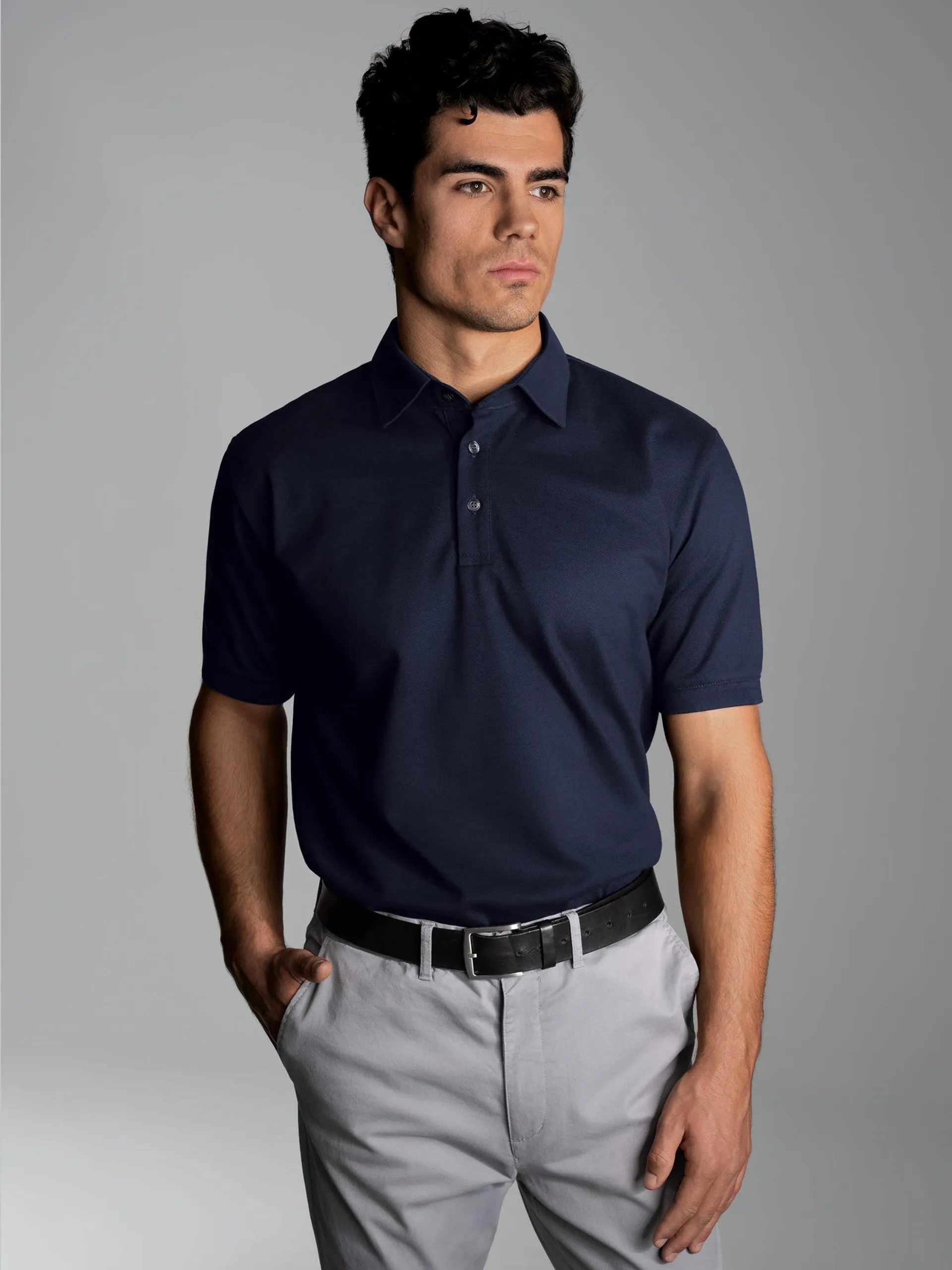 Business-Poloshirt Navy