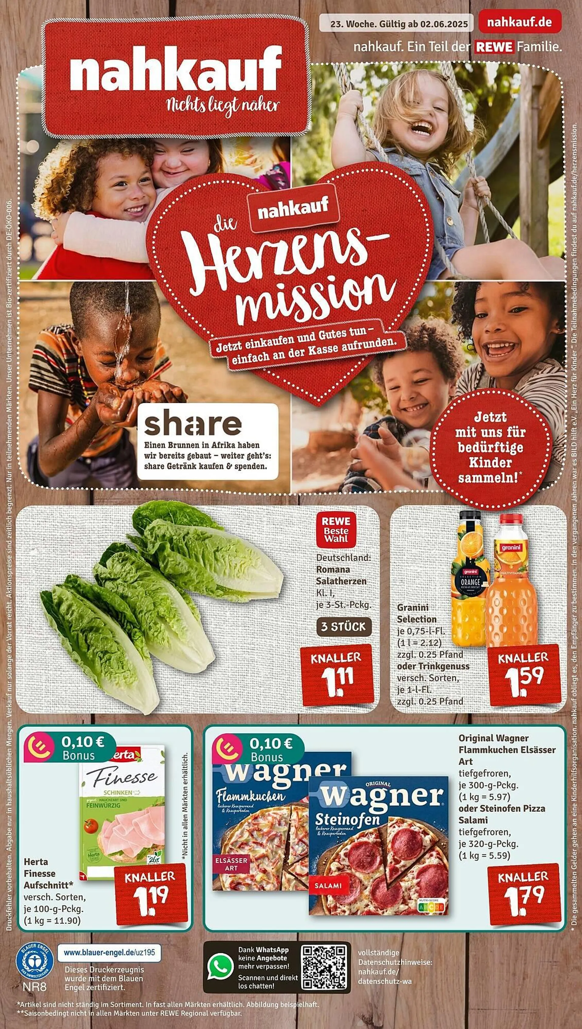 nahkauf Prospekt von 2. Juni bis 7. Juni 2025 - Prospekt seite 1