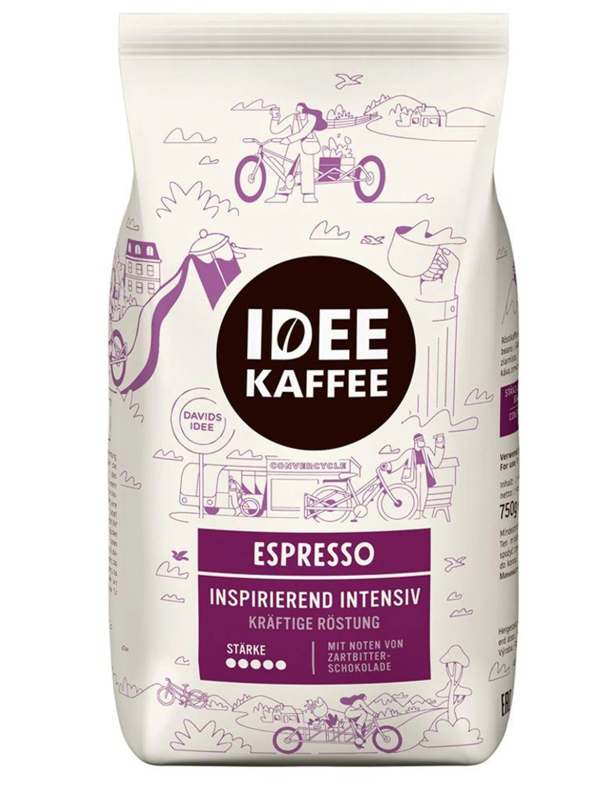 Idee Kaffee INSPIRIEREND INTENSIV Espresso, 750g Bohnen