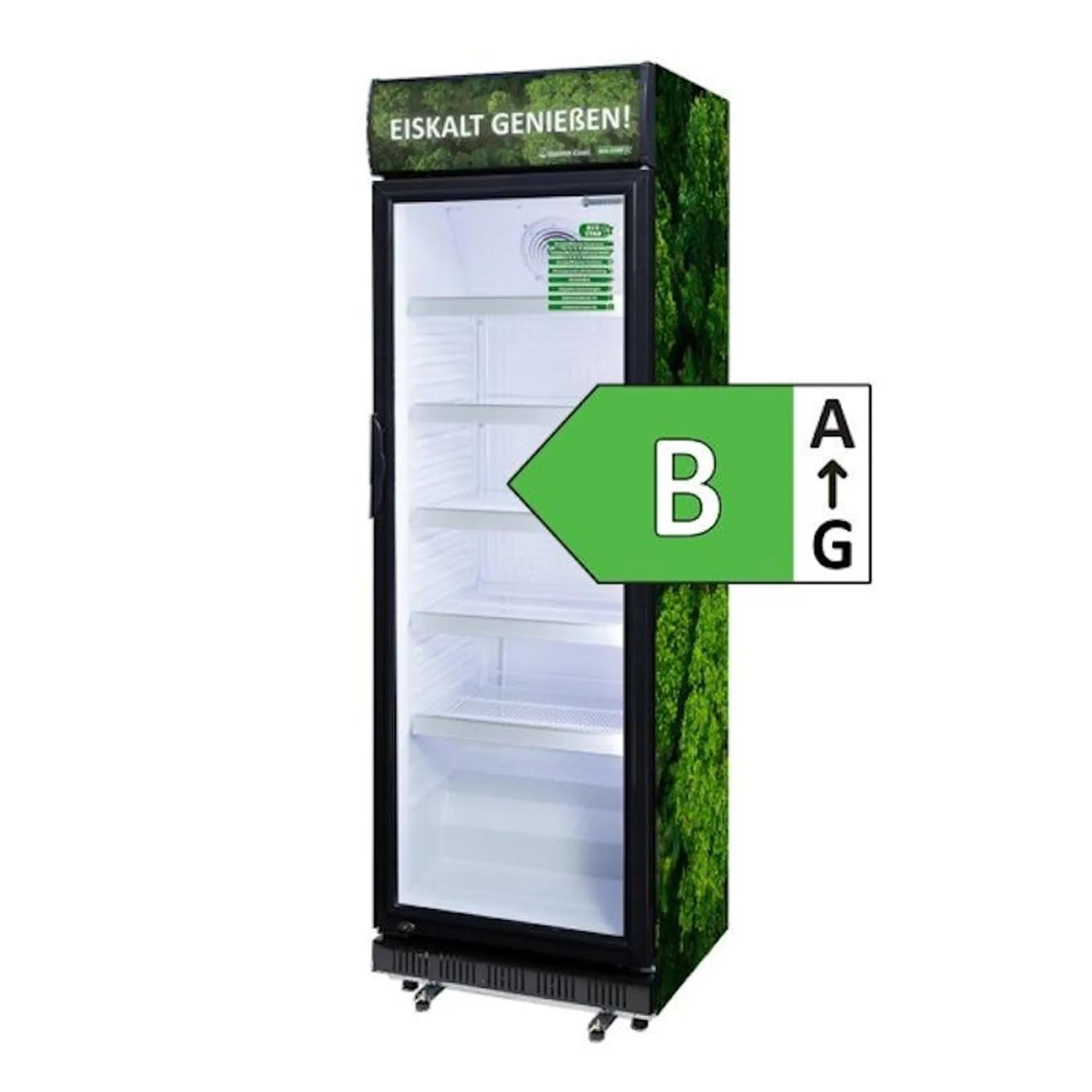 ECO STAR+ Super sparsamer Displaykühlschrank - Ressourcen Schonend - GCDC400