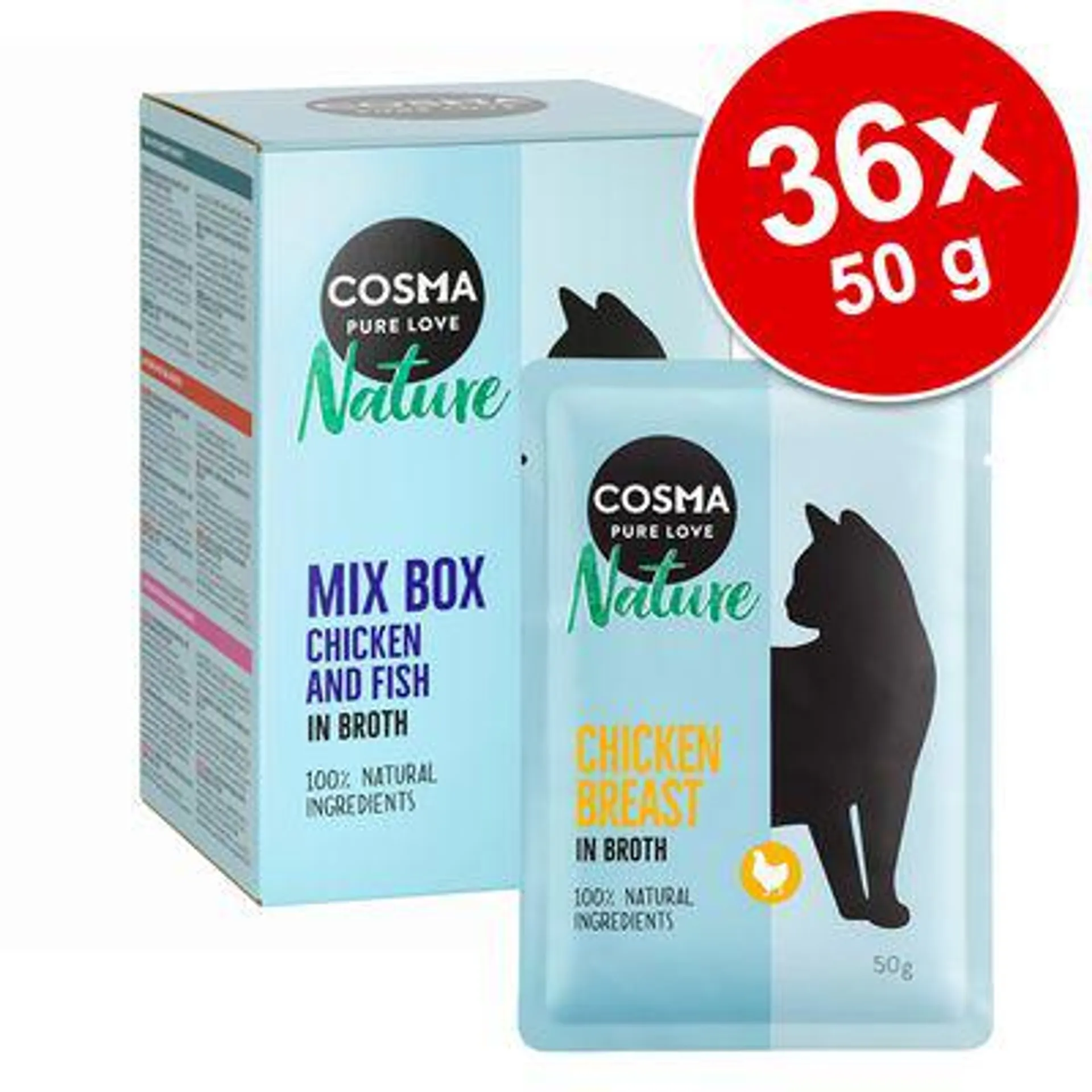 Sparpaket Cosma Nature Frischebeutel 36 x 50 g