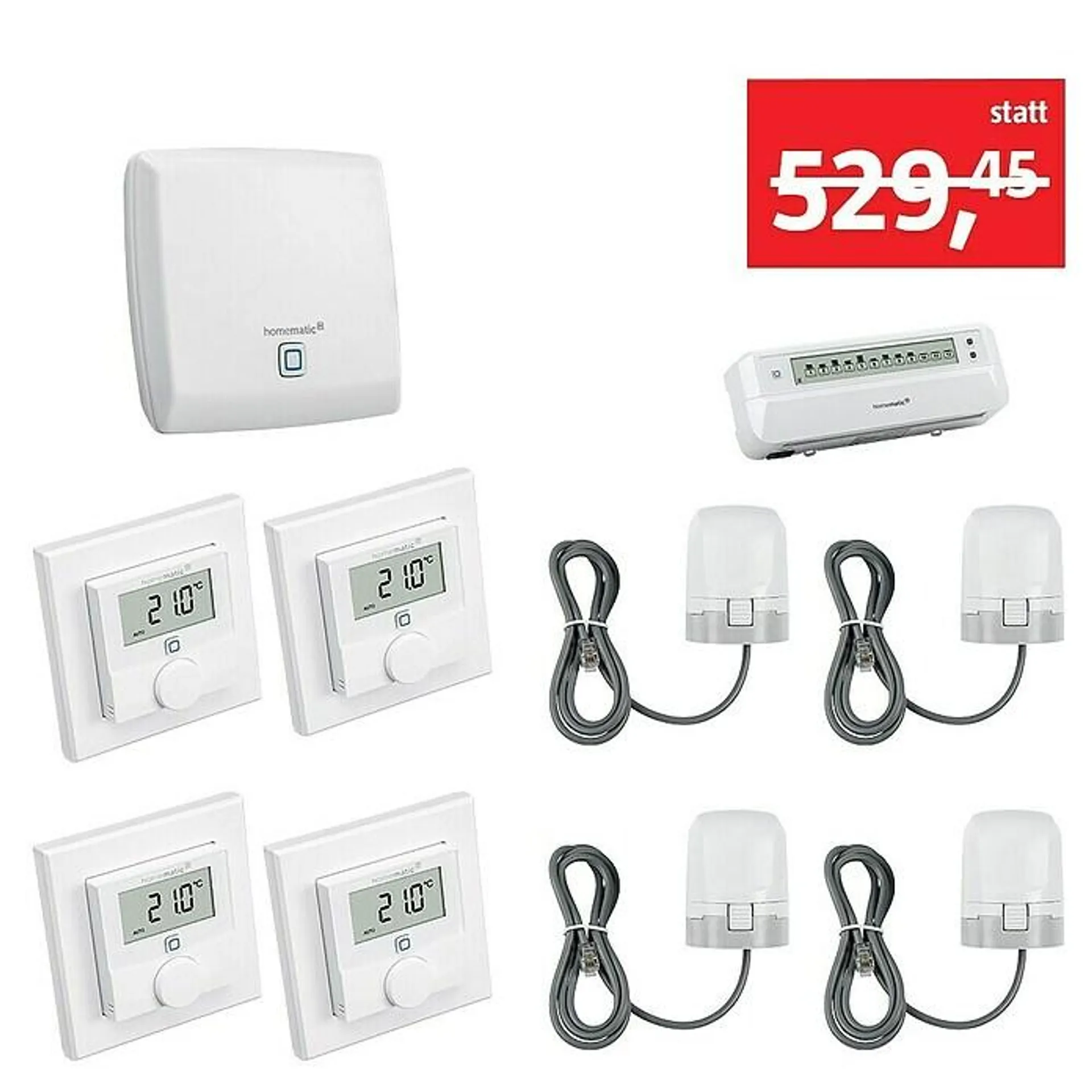 Homematic IP Fußbodenheizungsregler Set