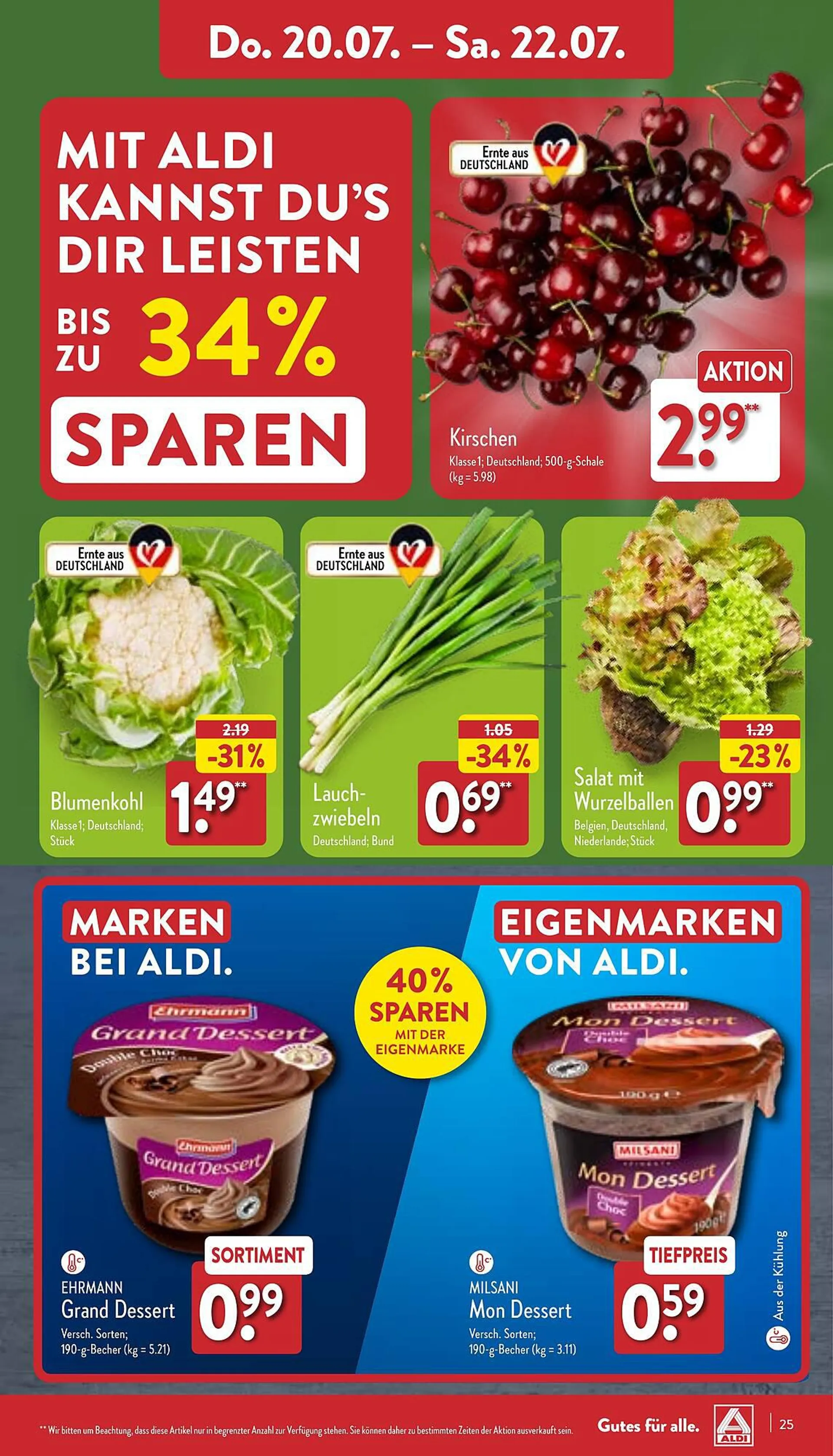 Aldi Nord Prospekt von 17. Juli bis 22. Juli 2023 - Prospekt seite 25