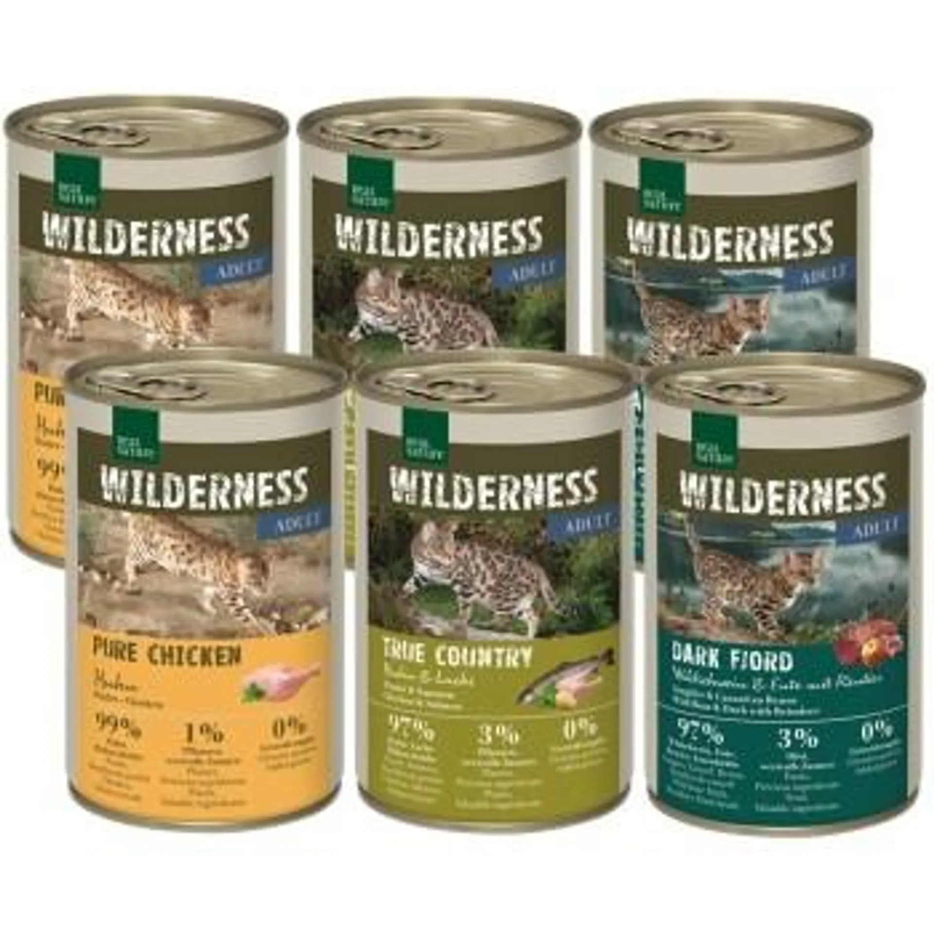 REAL NATURE Wilderness Adult 6x400 g Mixpaket 2