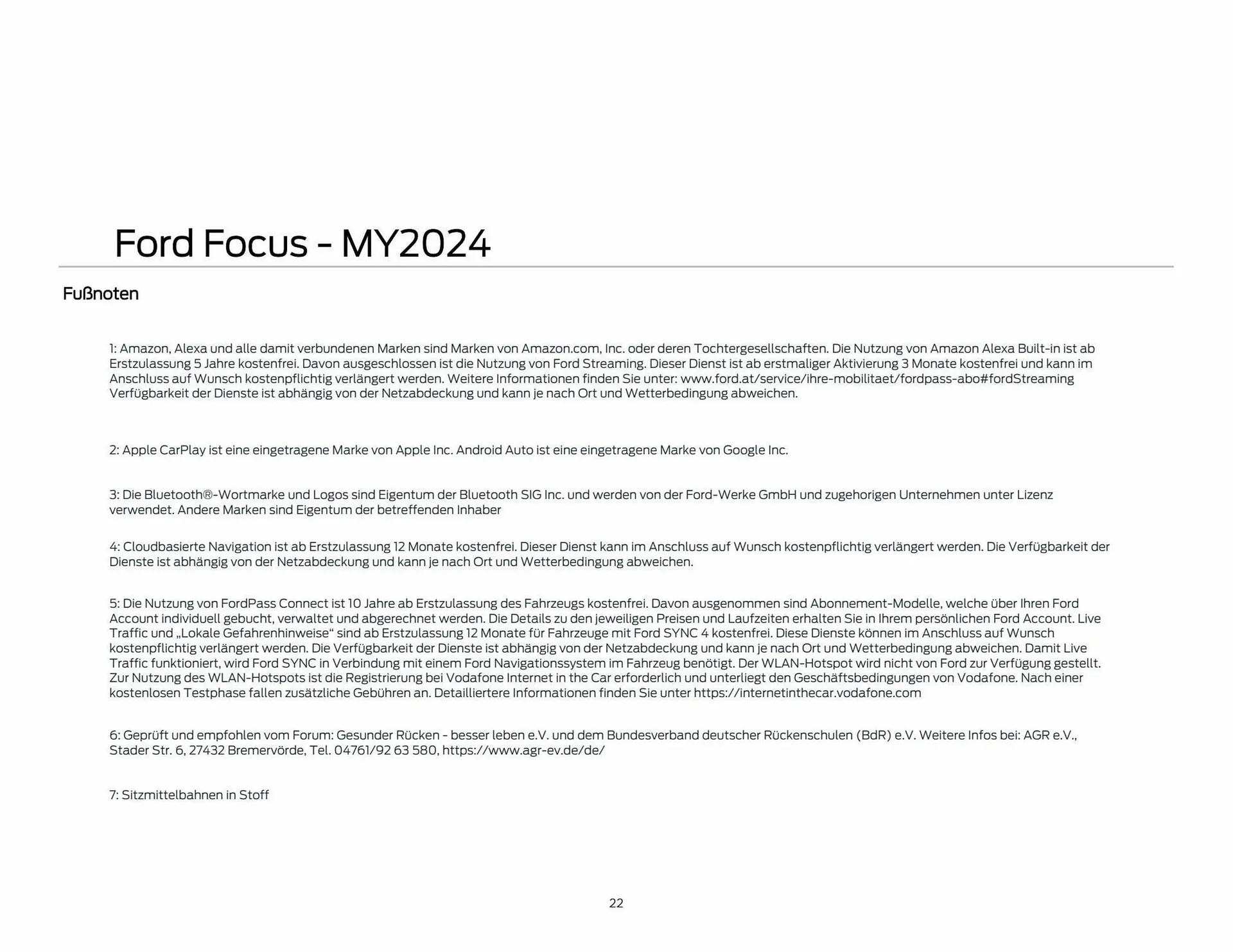 Ford Prospekt von 7. September bis 7. September 2024 - Prospekt seite 22