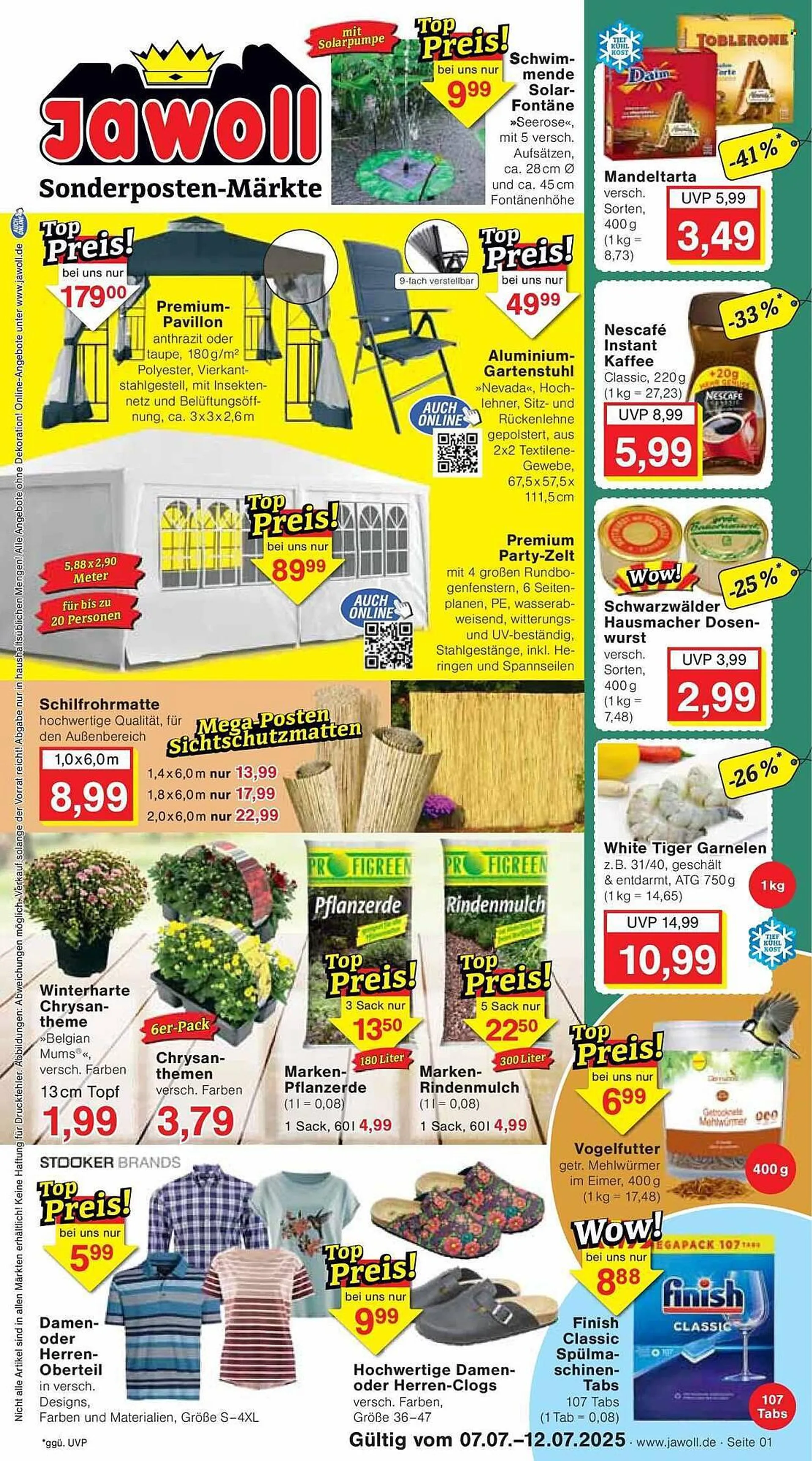 Jawoll Prospekt von 7. Juli bis 12. Juli 2025 - Prospekt seite 1