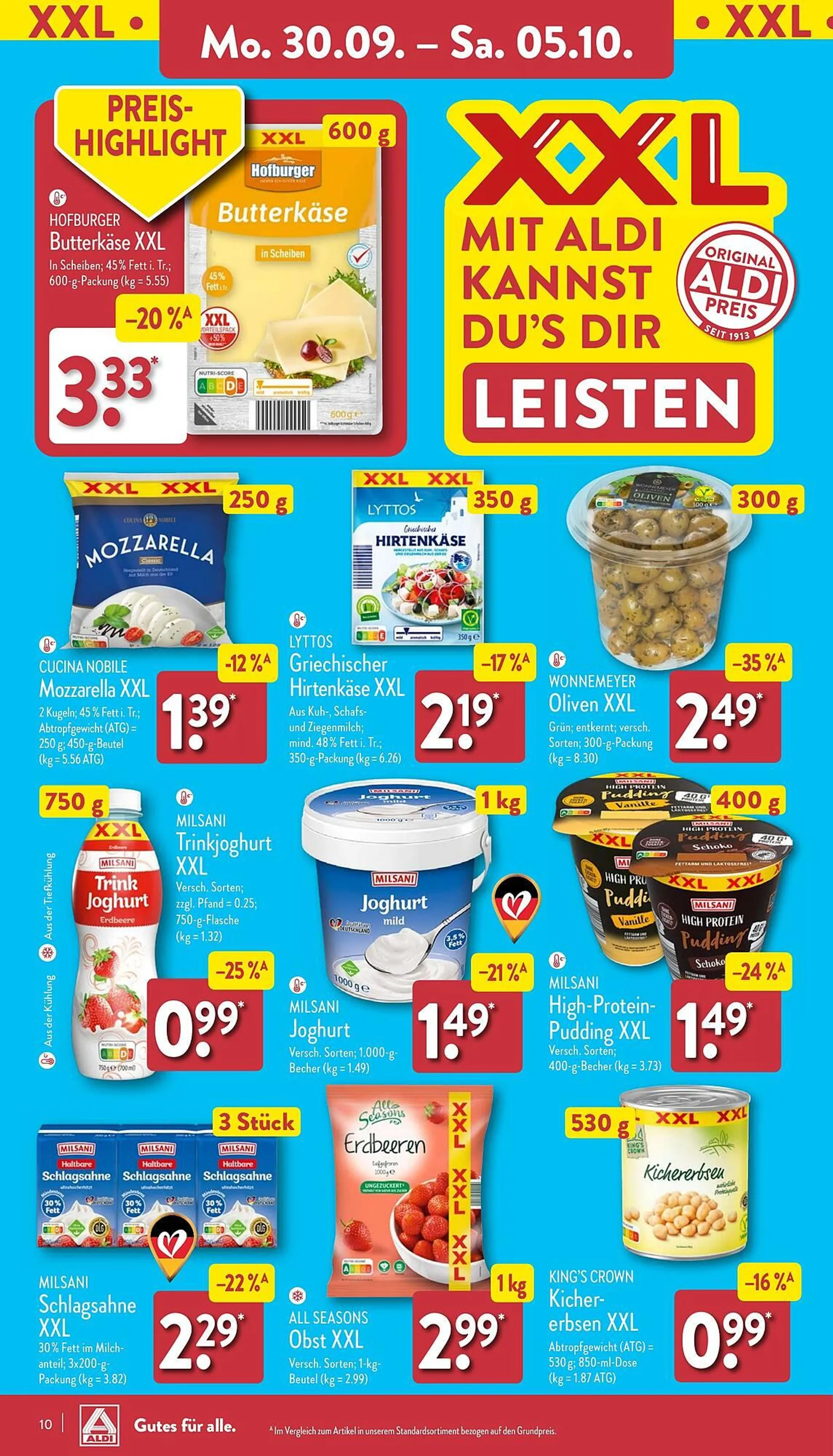 Aldi Nord Prospekt von 30. September bis 5. Oktober 2024 - Prospekt seite 10