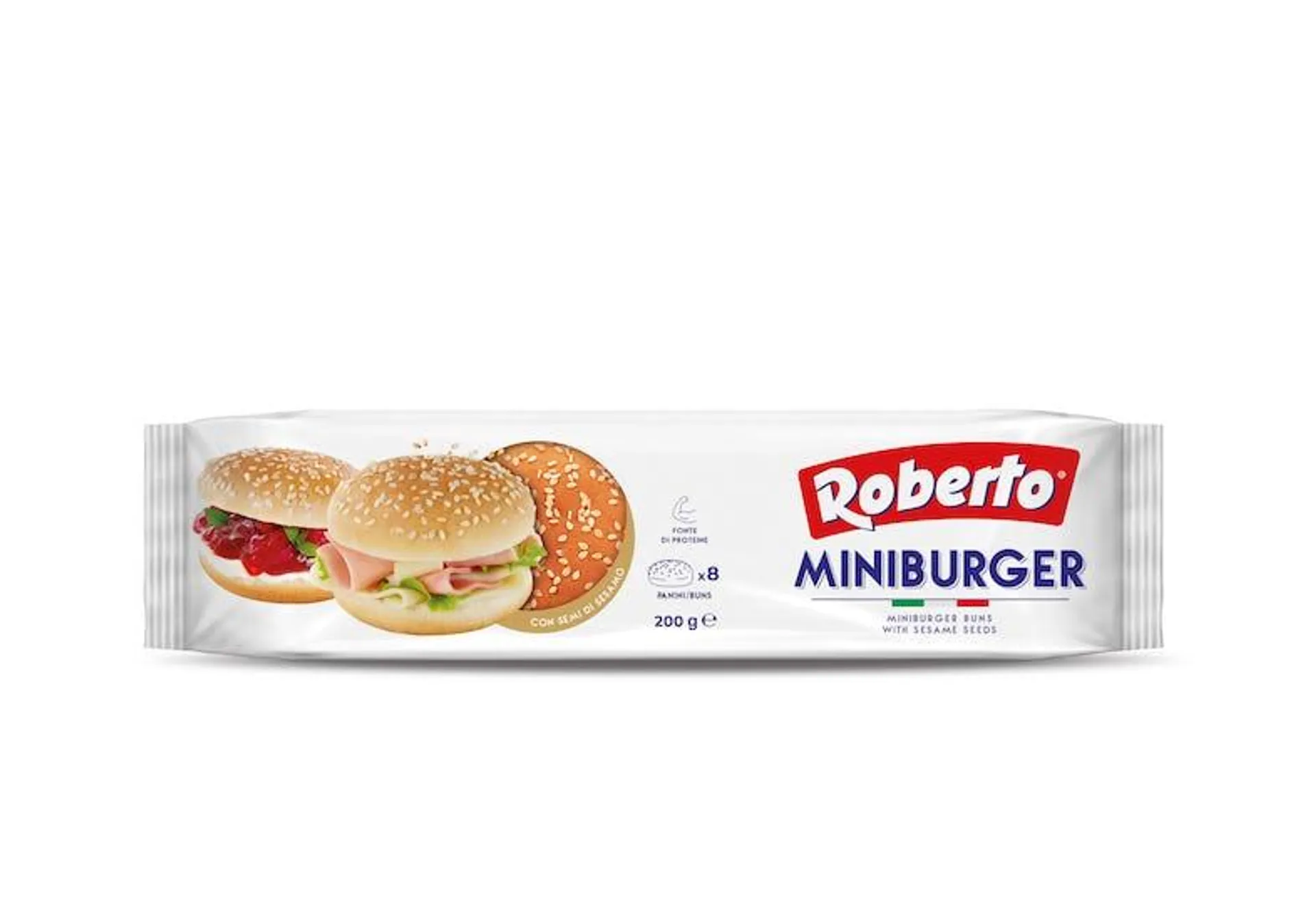 Roberto Mini Hamburger Sesam 8 x 25 g (200 g)